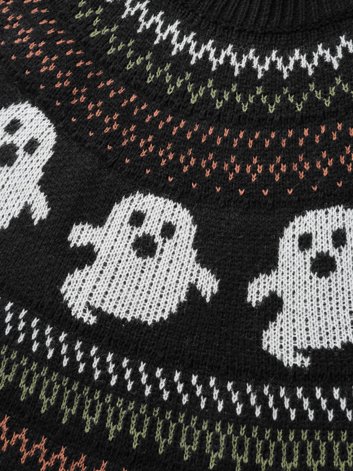 Halloween Fair Isle Jacquard Pullover - Image 5