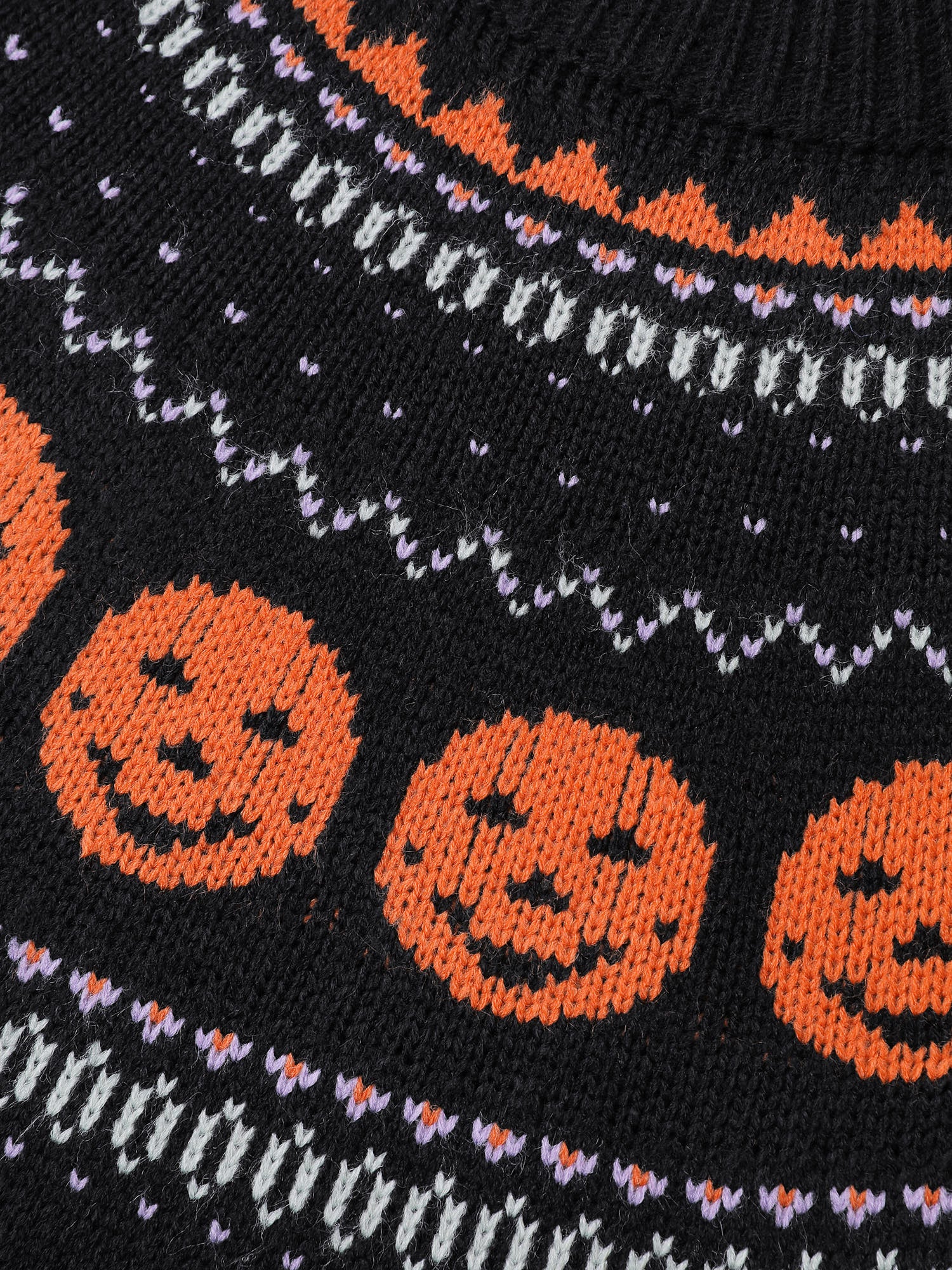 Halloween Fair Isle Yoke Pullover - Image 6