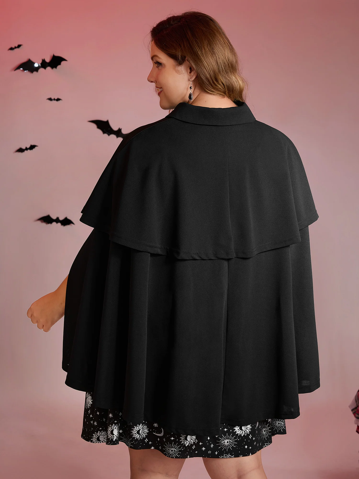 Halloween Gothic Stretchy Cloak Jacket - Image 5