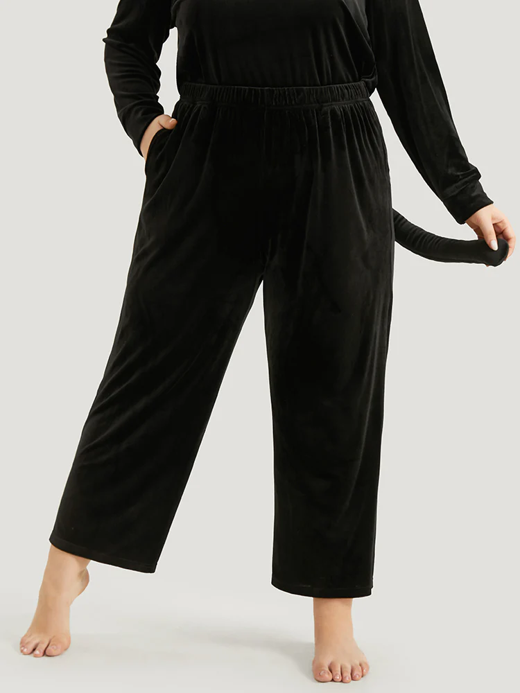Halloween-Ready Tail Elastic Waist Lounge Bottoms - Image 4