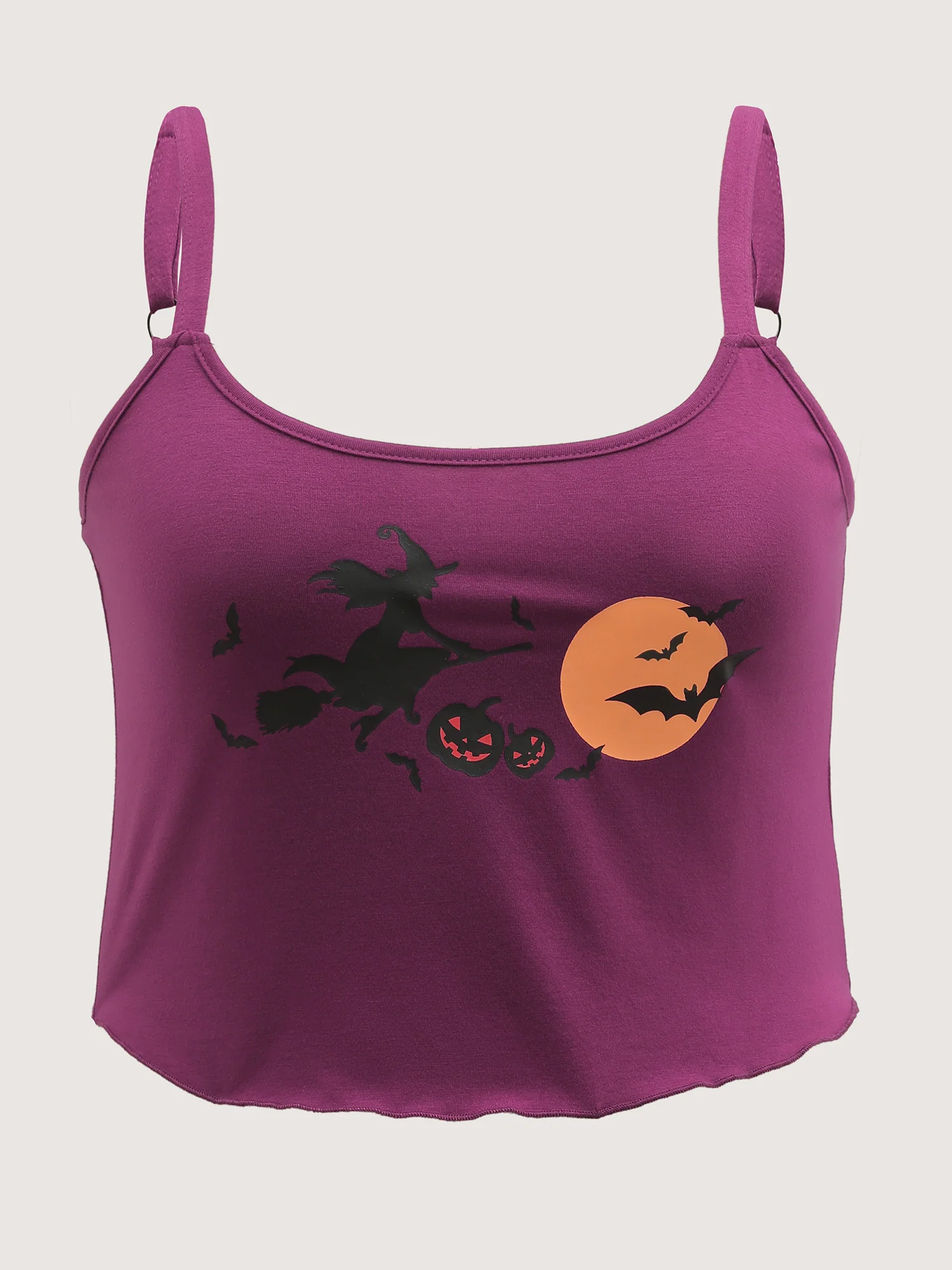 Halloween Print Stretchy Waist Loungewear Set - Image 7