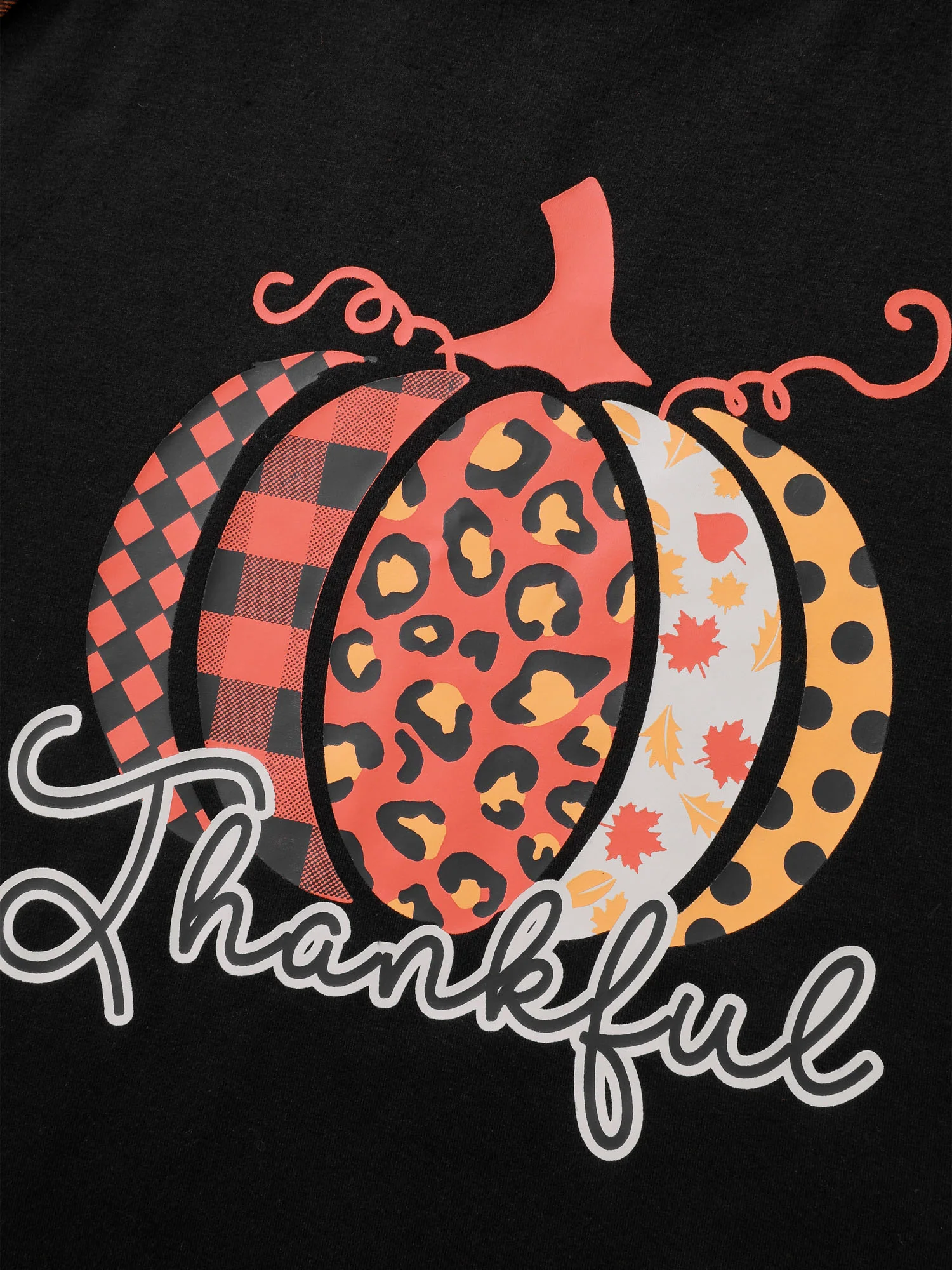 Halloween Pumpkin Plaid Stretchy Sweatshirt - Image 6