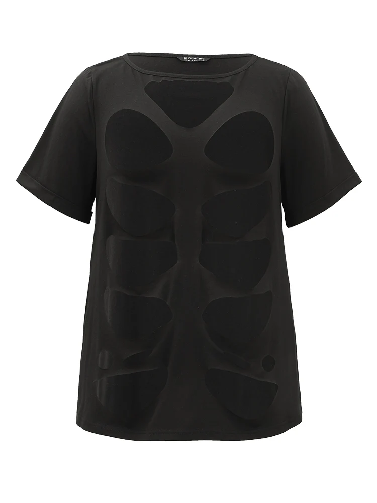 Halloween Solid Distressed T-shirt - Image 7