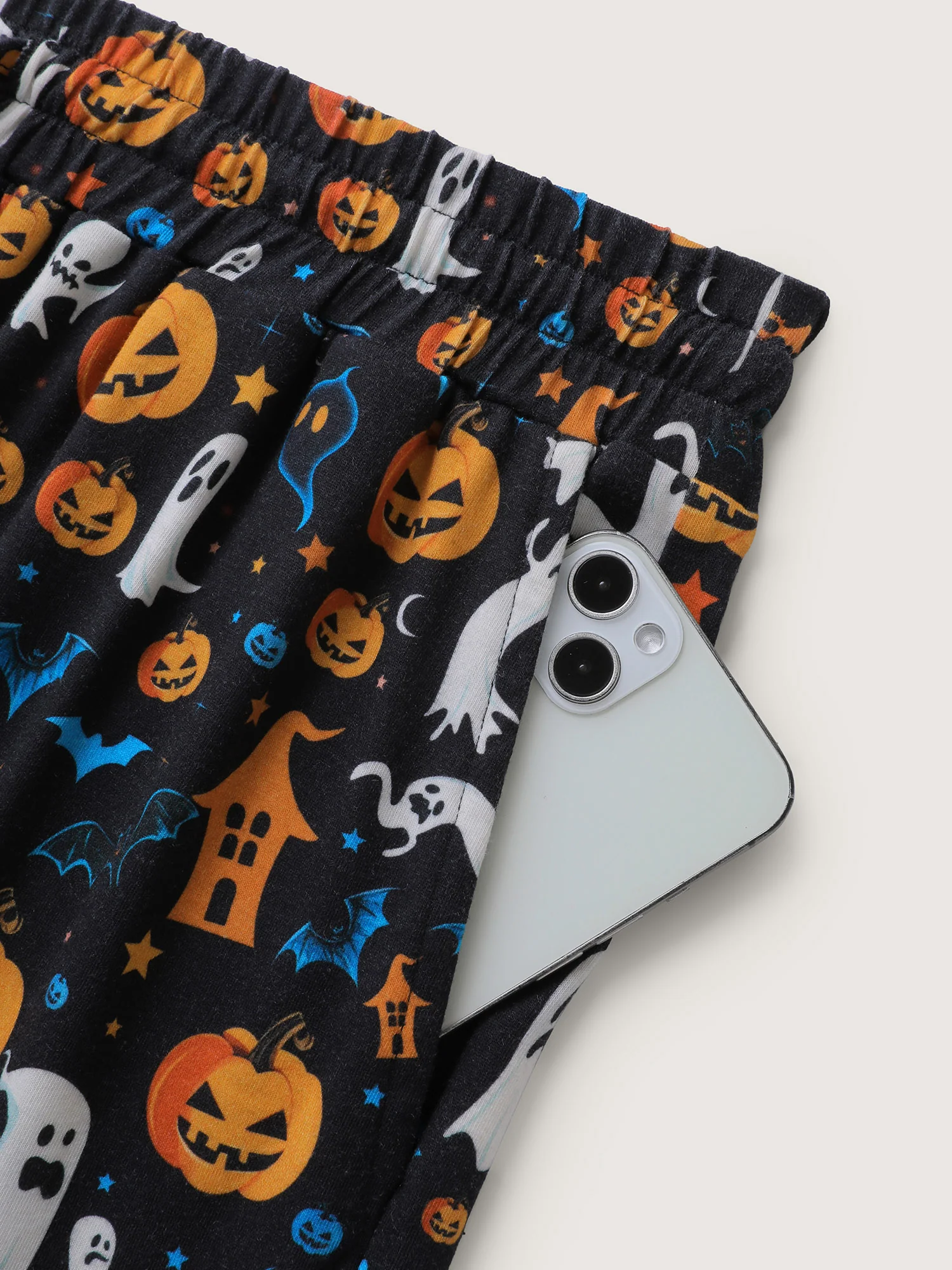 Halloween Spiced Print Waist-Tie Lounge Pants - Image 6