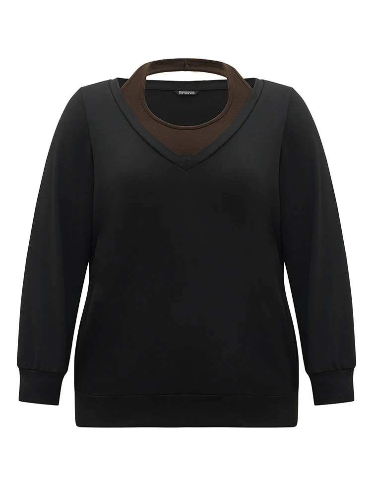 Halter 2-In-1 Patchwork Sweatshirt - Image 7
