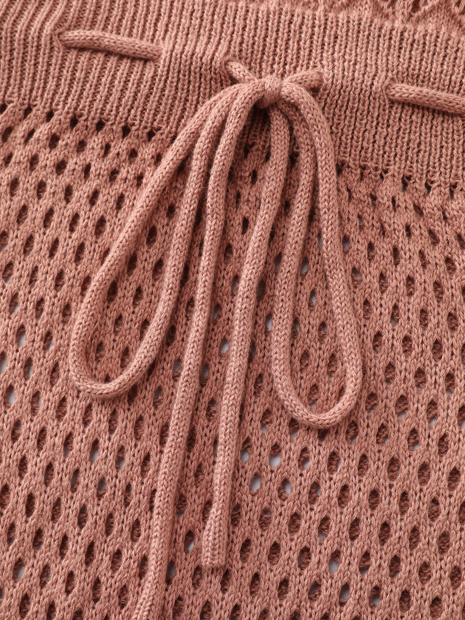 Hand Hooked Lace Waist-Tie Swim Cover-Up - Image 5