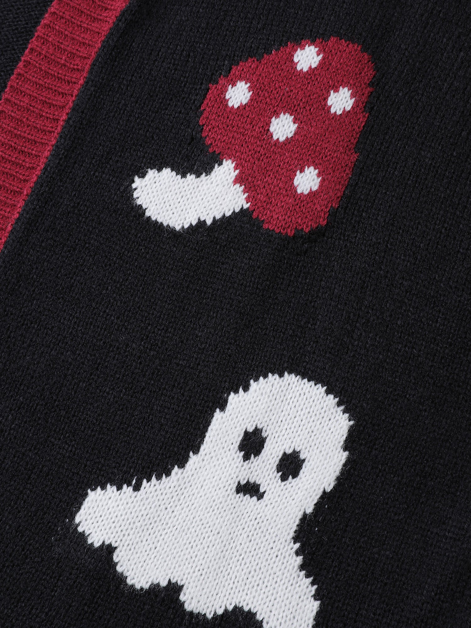 Happy Ghost Curvy Hem Open-Front Cardigan - Image 5