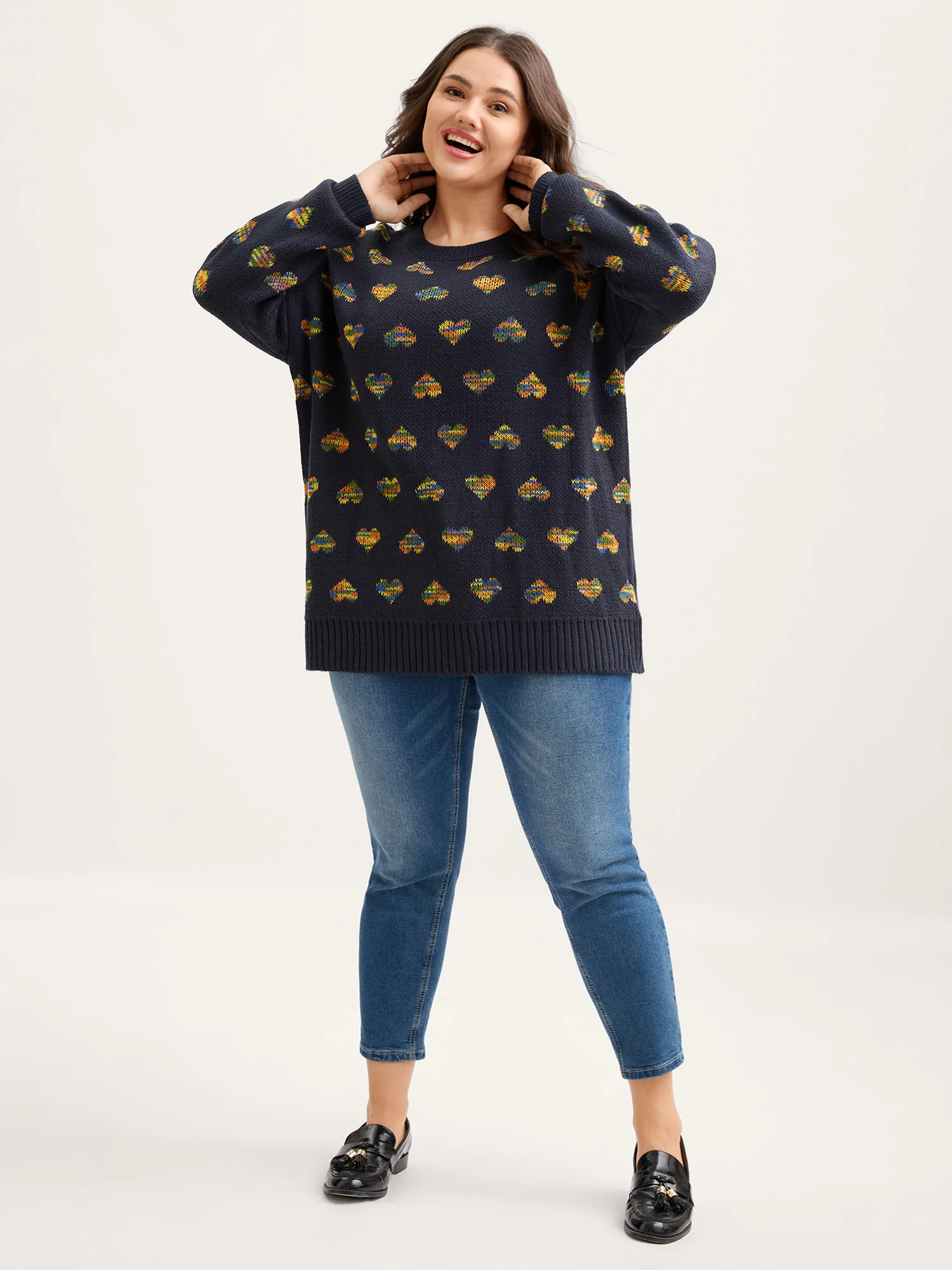 Happy Hearts Gradual Color Change Pullover - Image 3