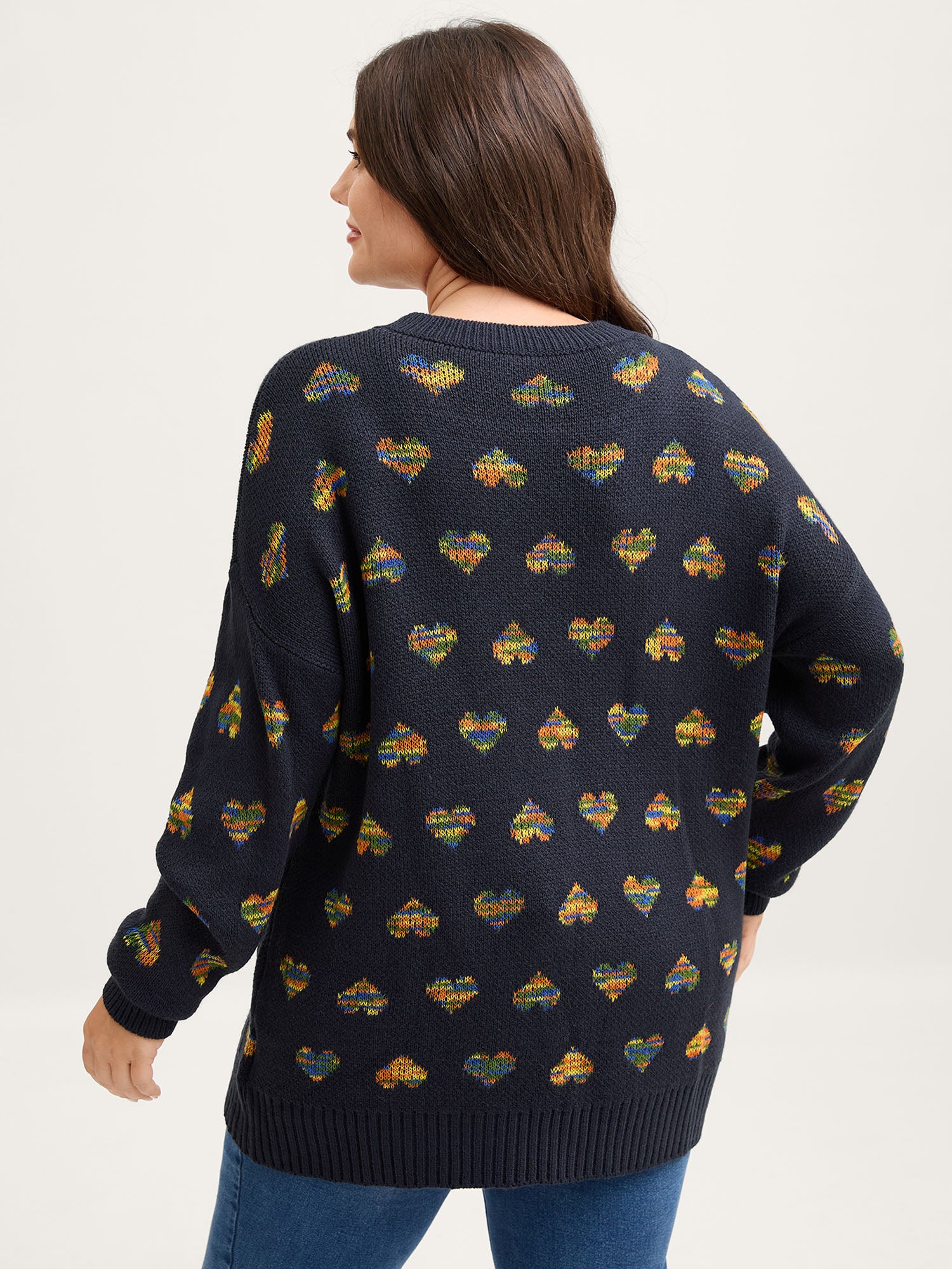 Happy Hearts Gradual Color Change Pullover - Image 4