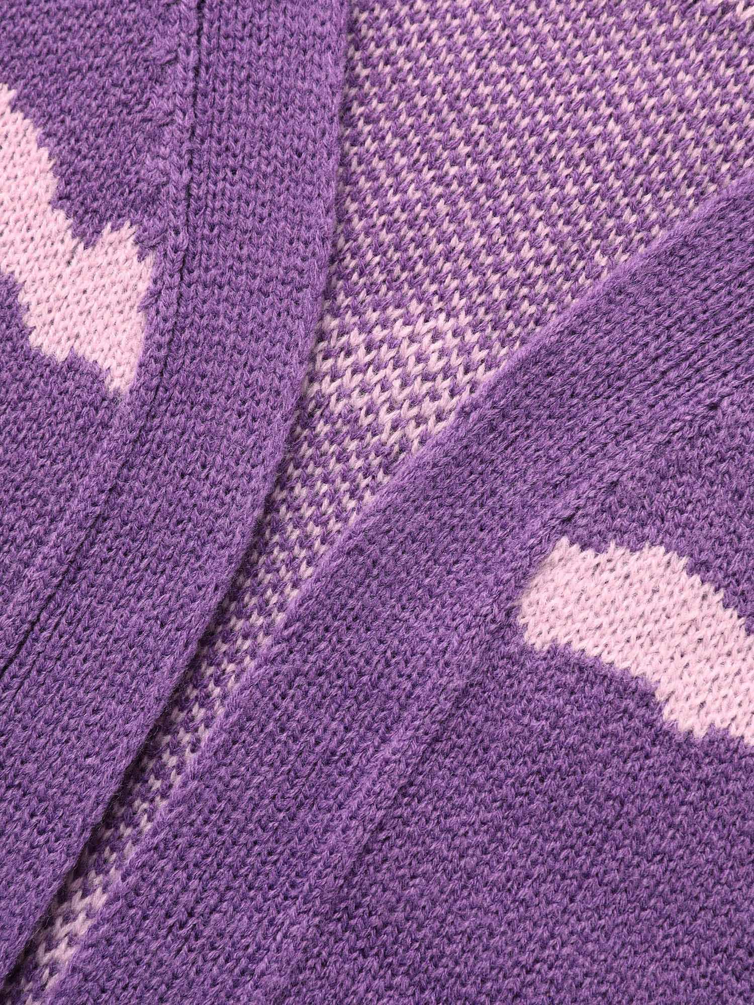 Haunted Bats Printed Jacquard Cardigan - For Halloween - Image 5