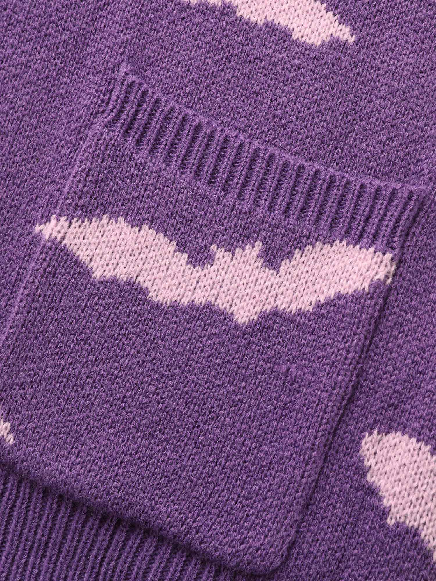 Haunted Bats Printed Jacquard Cardigan - For Halloween - Image 6