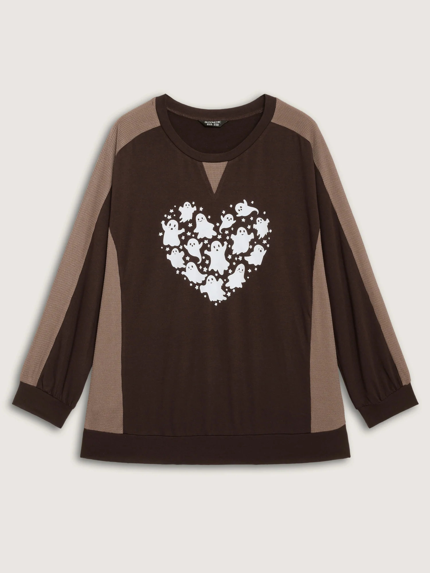 Haunted Heart Relaxed Fit Round Neck Sweatshirt - Image 7