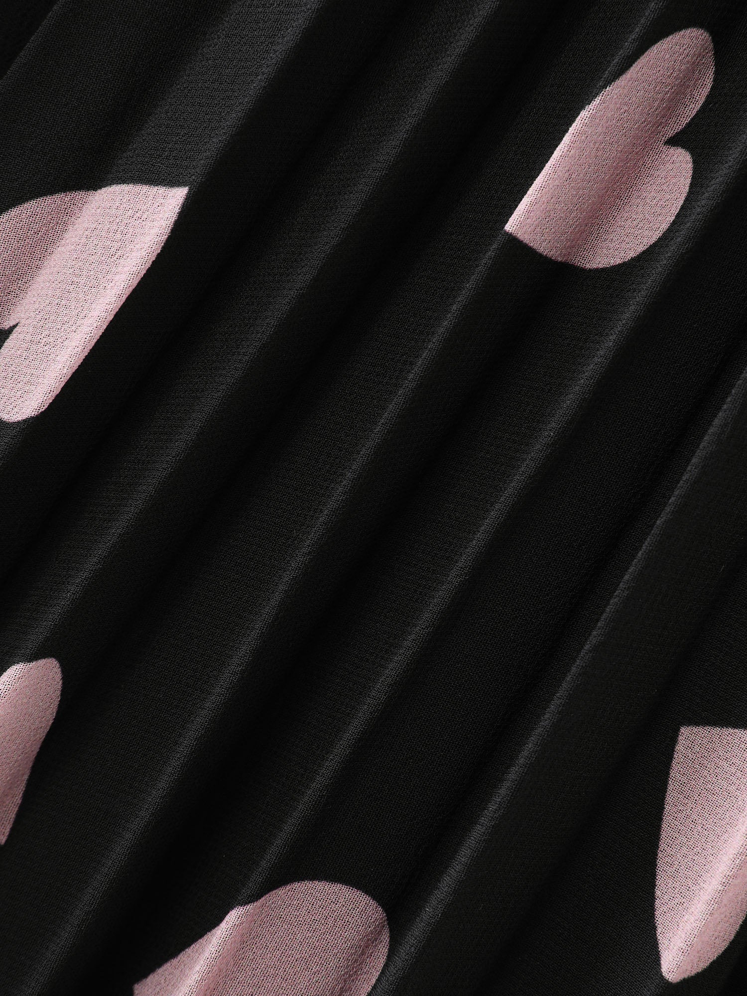 Heart Mesh Pleated Maxi Skirt - Image 6