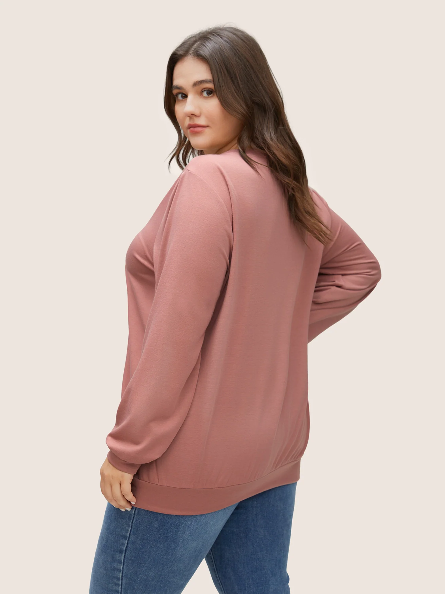 Heart Ombre Crew Neck Sweatshirt - Image 2