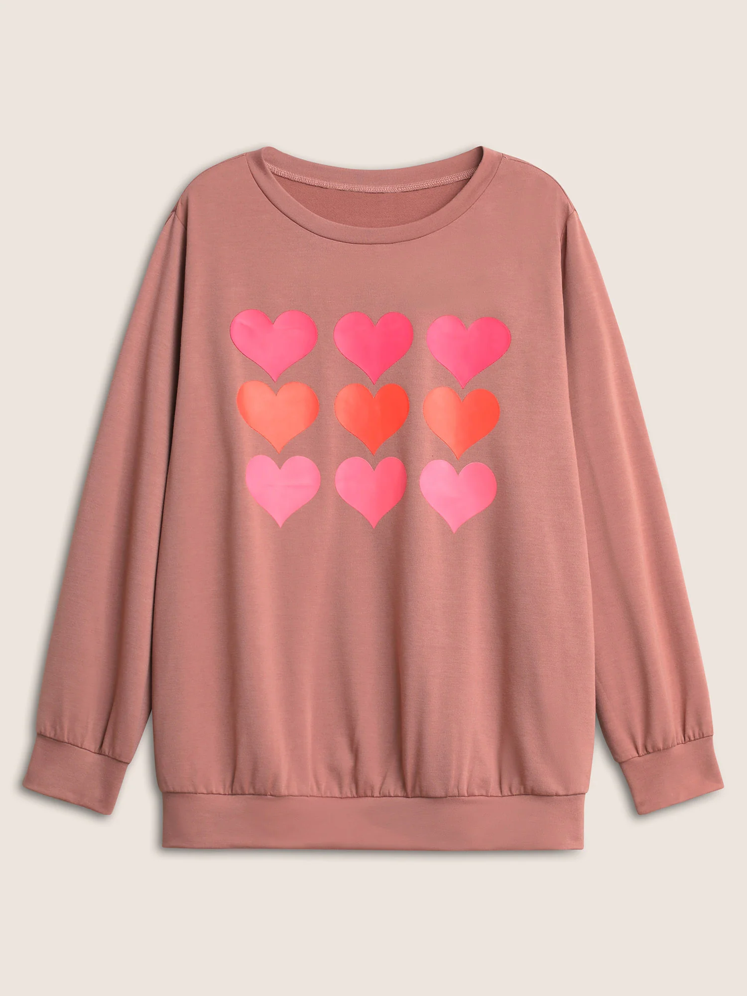 Heart Ombre Crew Neck Sweatshirt - Image 7