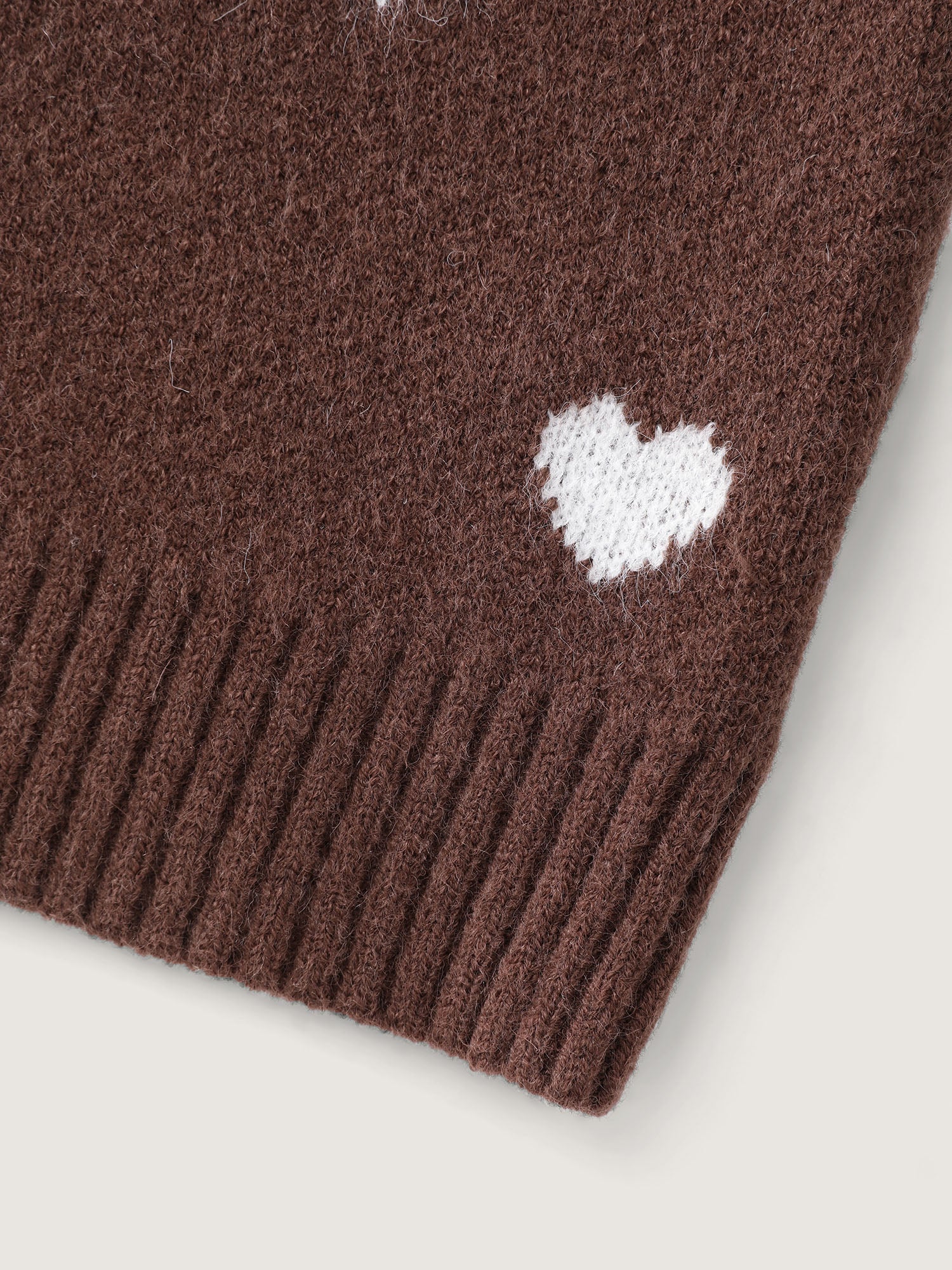 Heart Print Button Front Cardigan Vest - Image 6