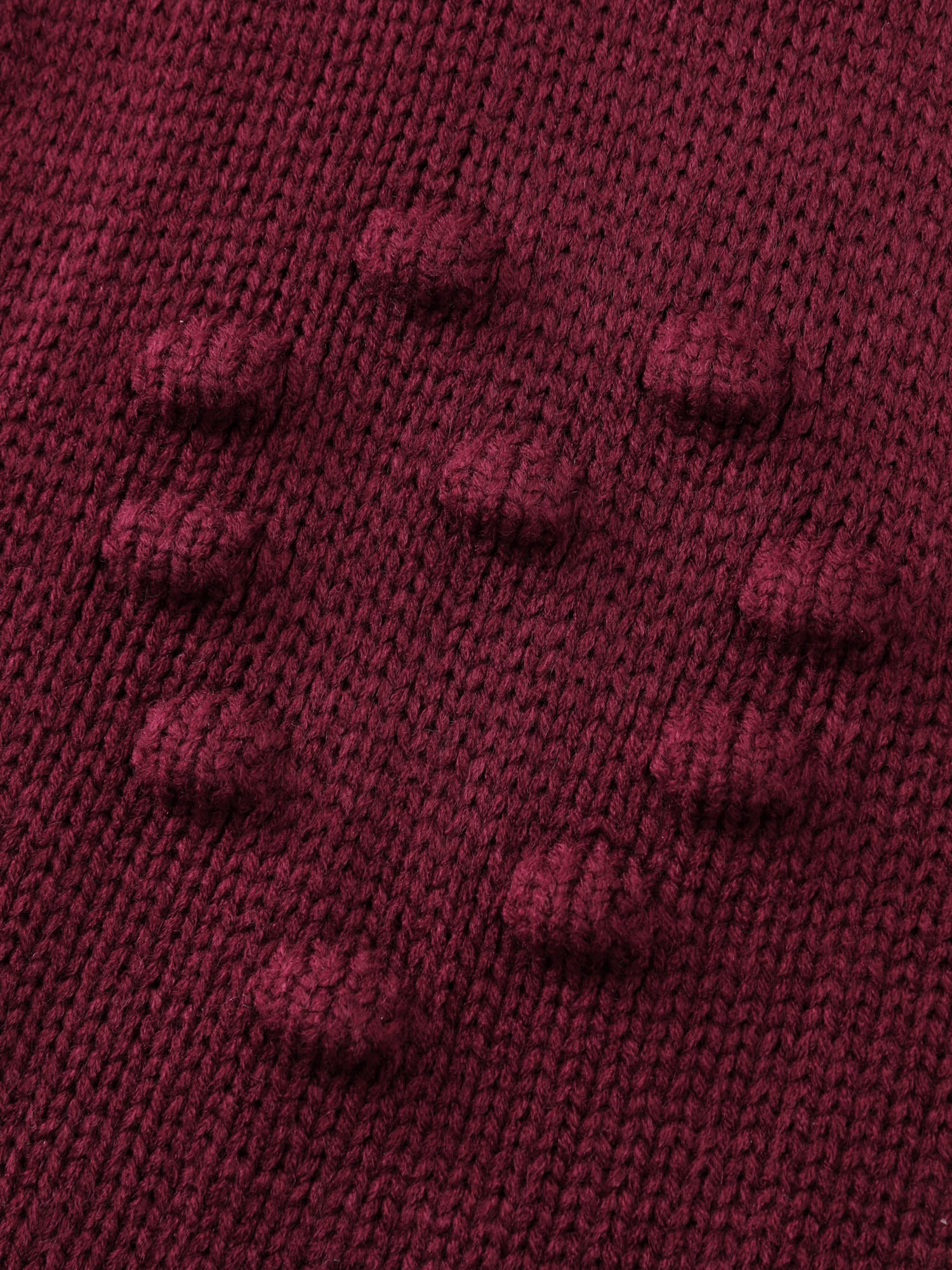 Heart Textured Lantern Sleeve Knit Cardigan - Image 5