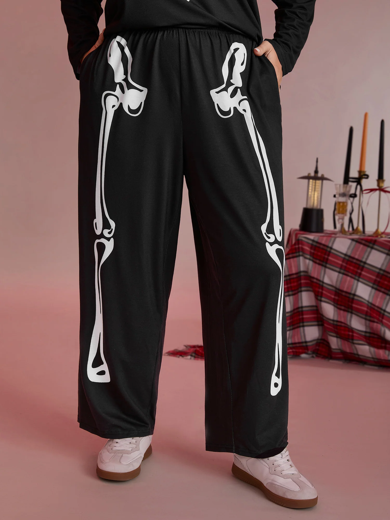 Hearty Skull Print Loungewear Set - Image 3