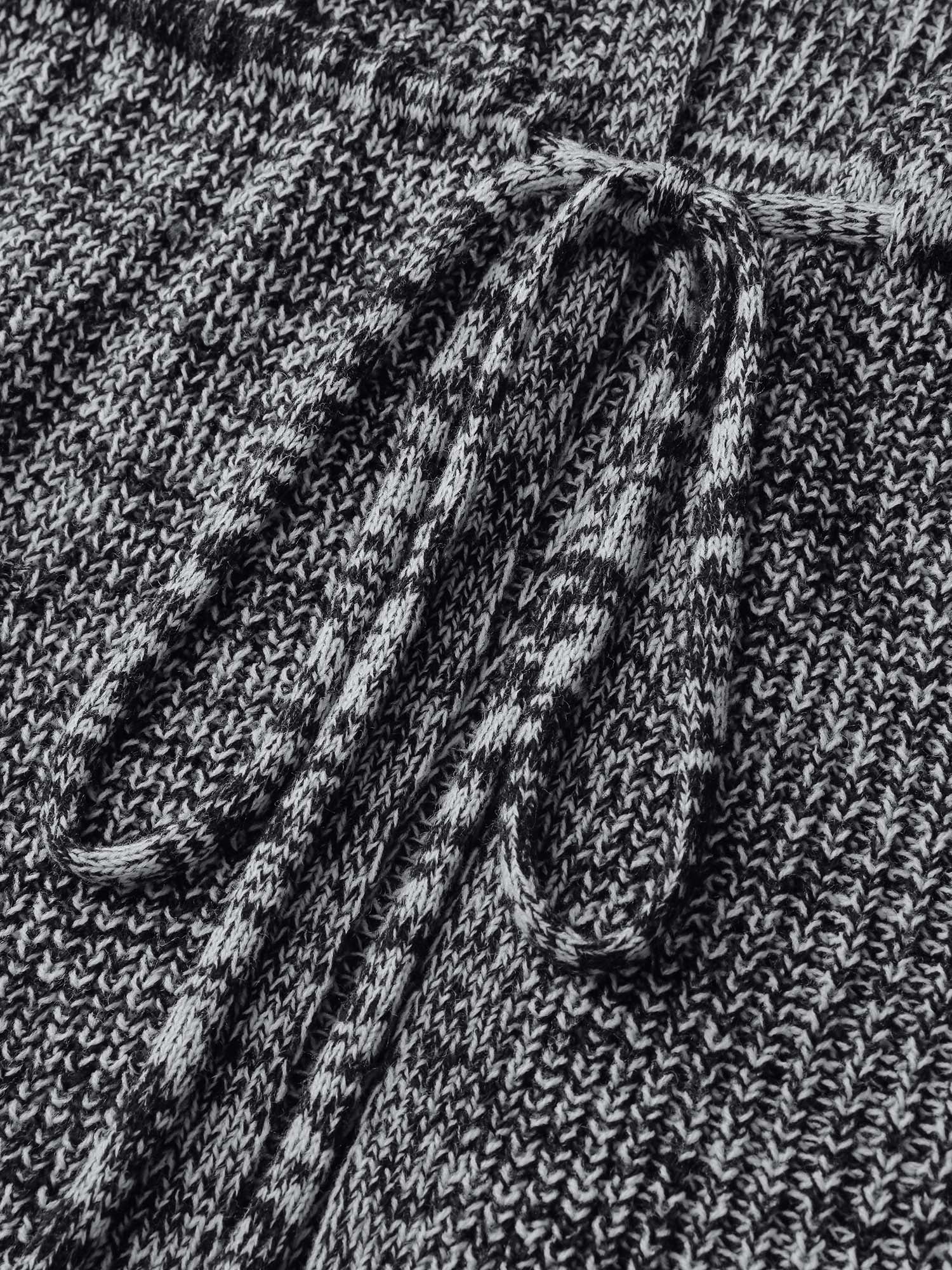 Heather Adjustable Waist Drawstring Knit Cardigan - Image 7