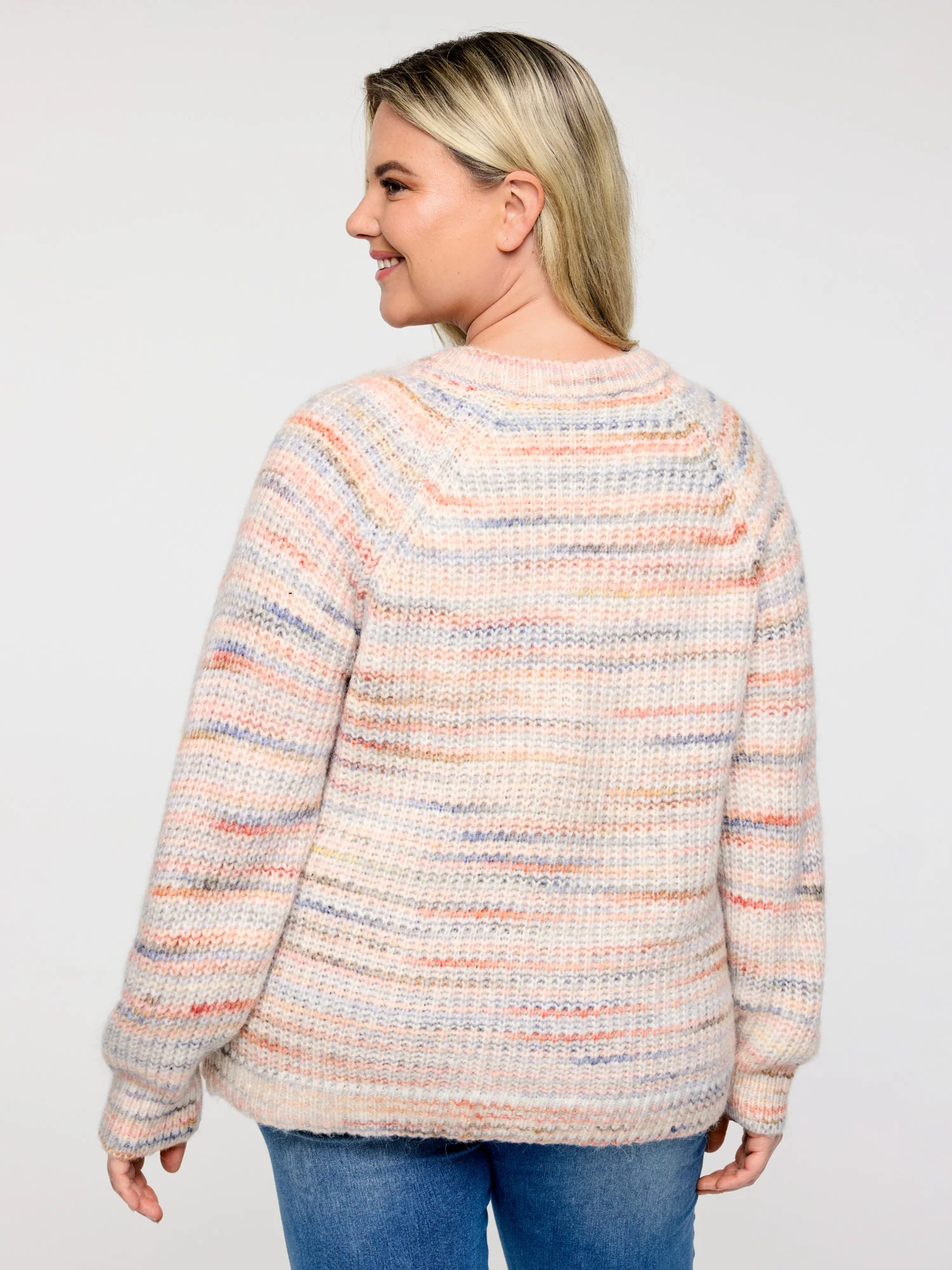Heather Buttons Pockets Knit Cardigan - Image 5