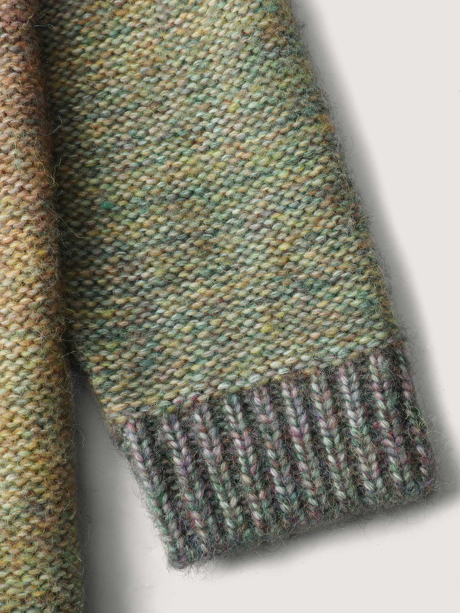 Heather Color Gradient Drop Shoulder Pullover - Image 7