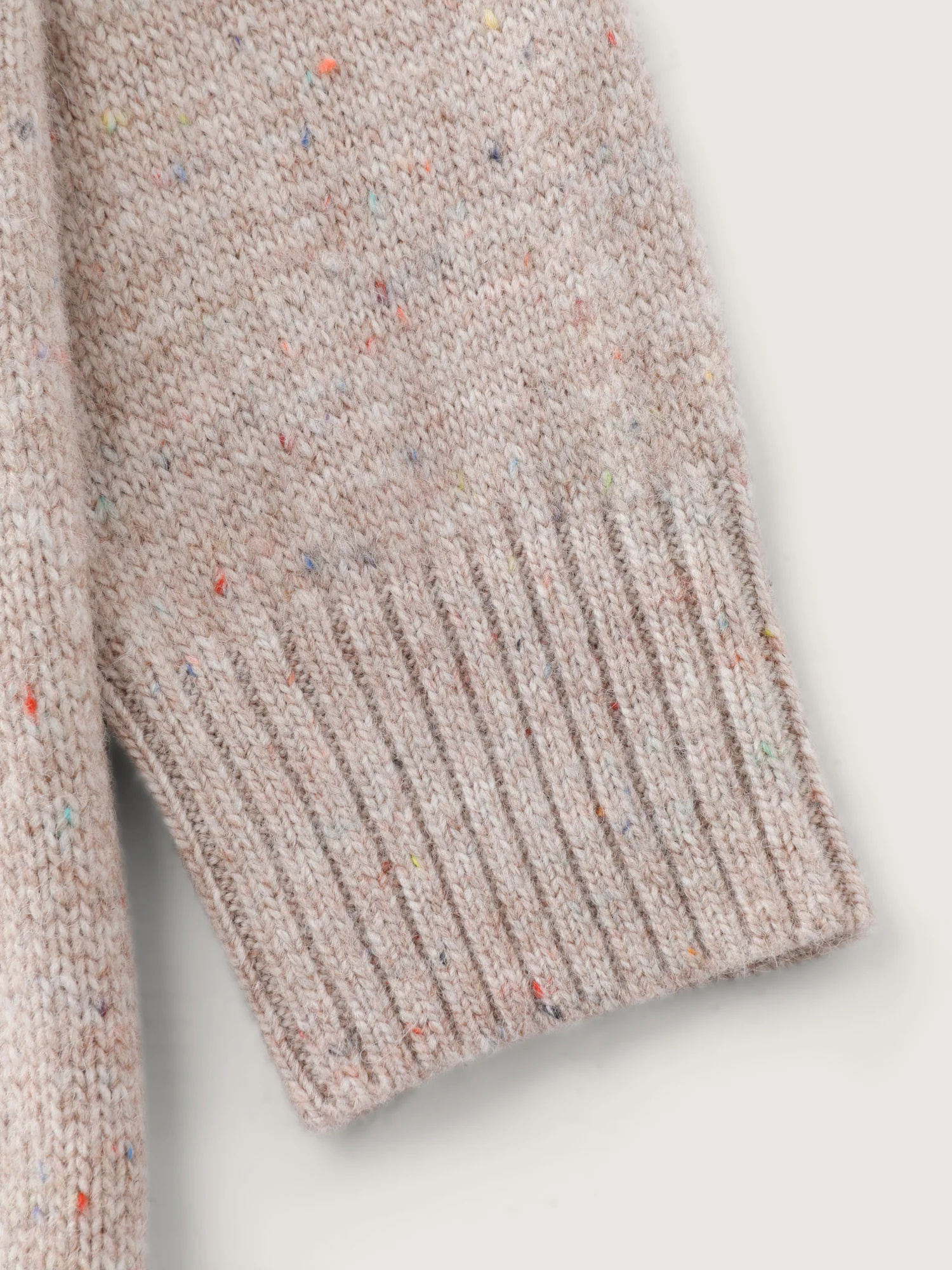 Heather Crewneck Ribbed Hem Pullover - Image 7