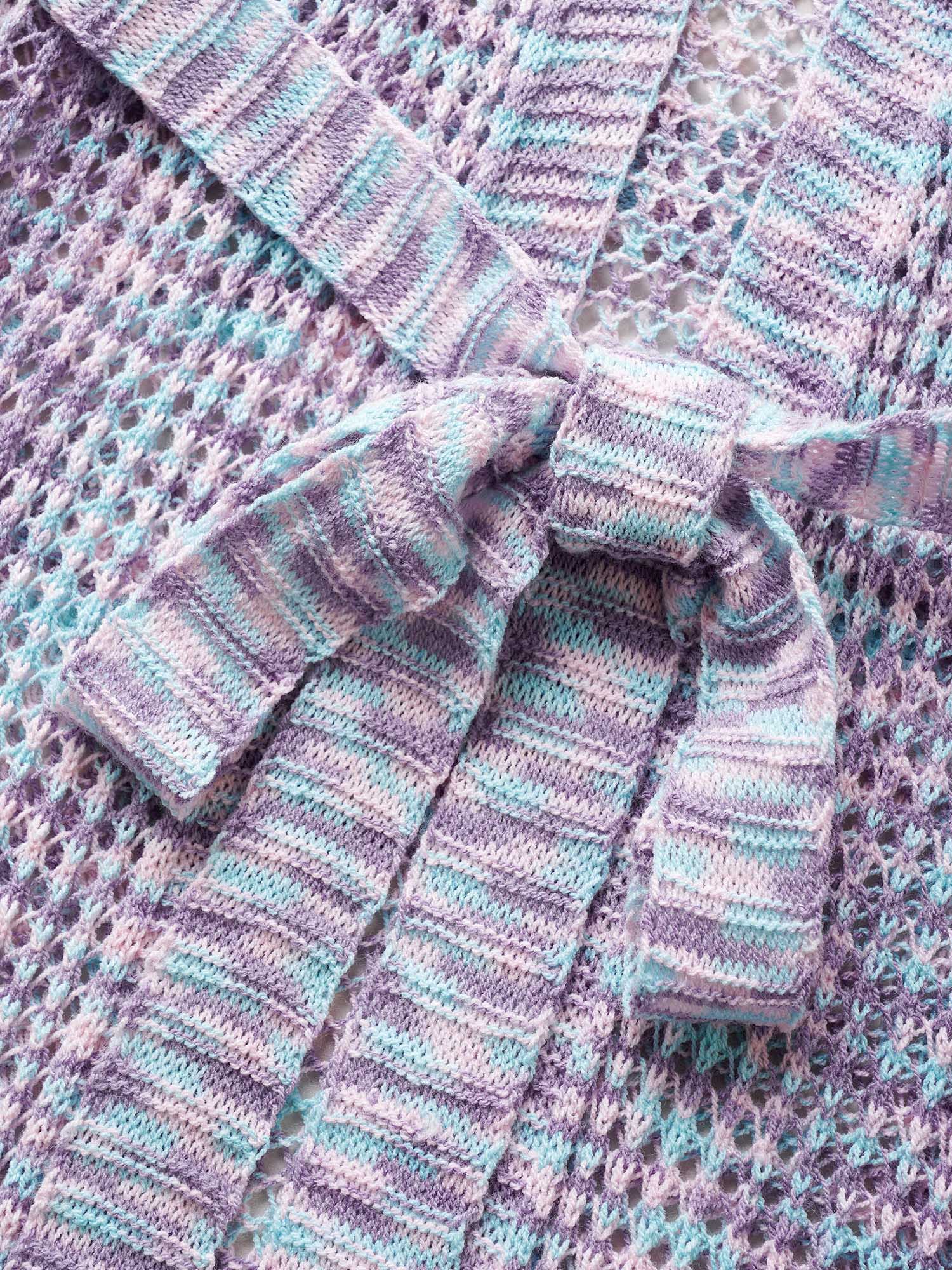 Heather Cut Out See Through Ties Swim Cover Up - Image 6