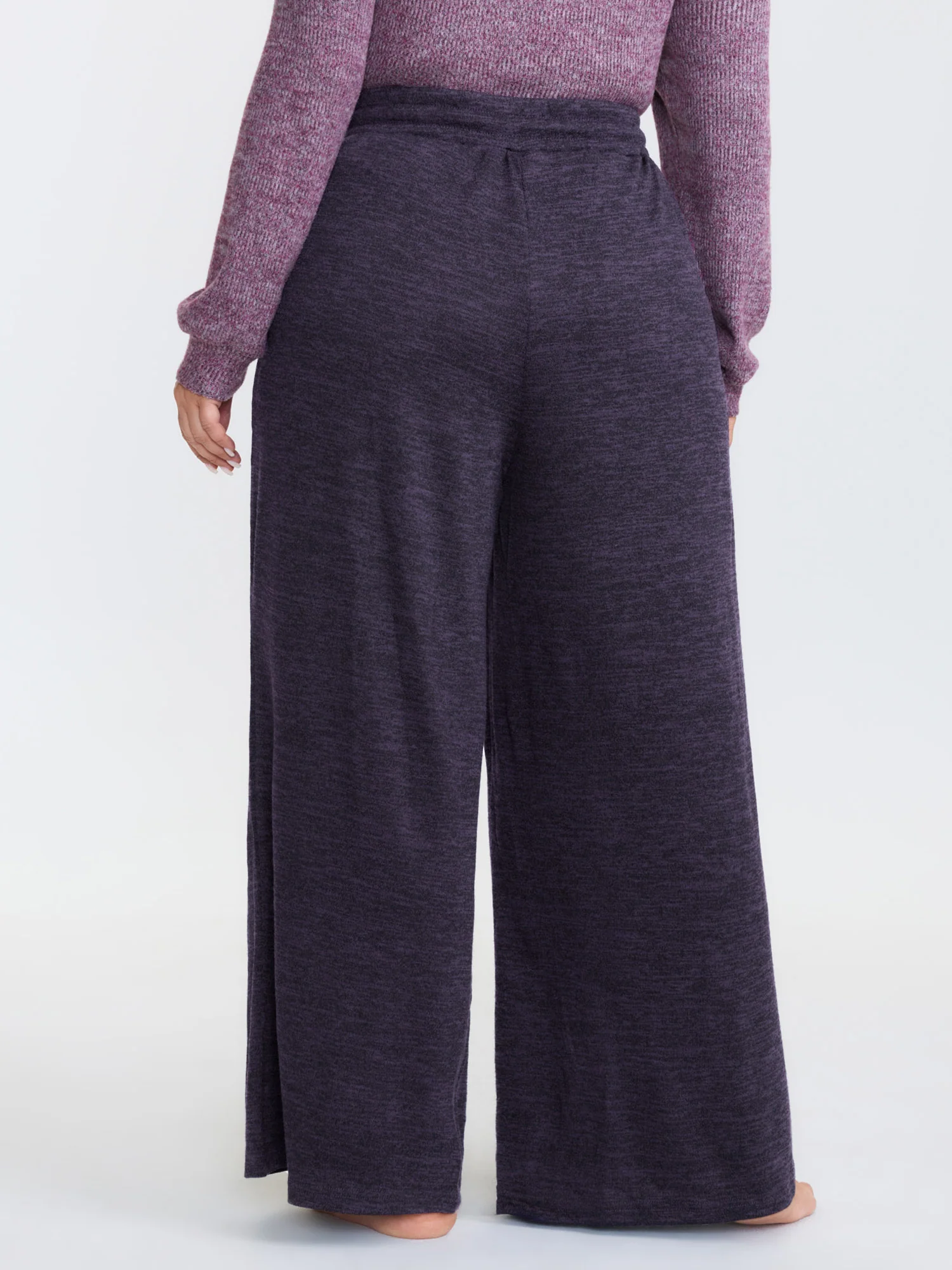 Heather Drawstring Loose Lounge Bottoms - Image 13