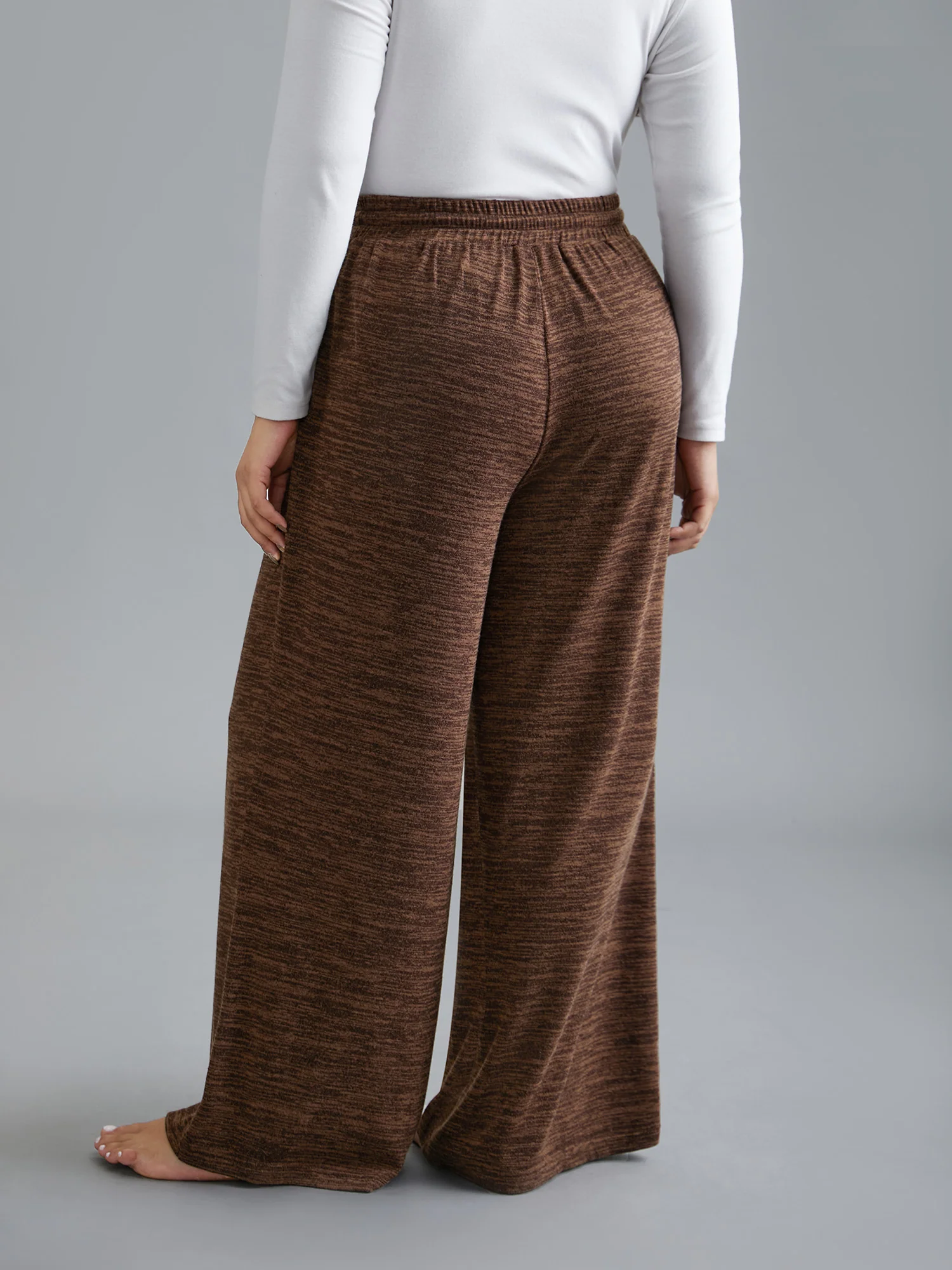 Heather Drawstring Loose Lounge Bottoms - Image 19