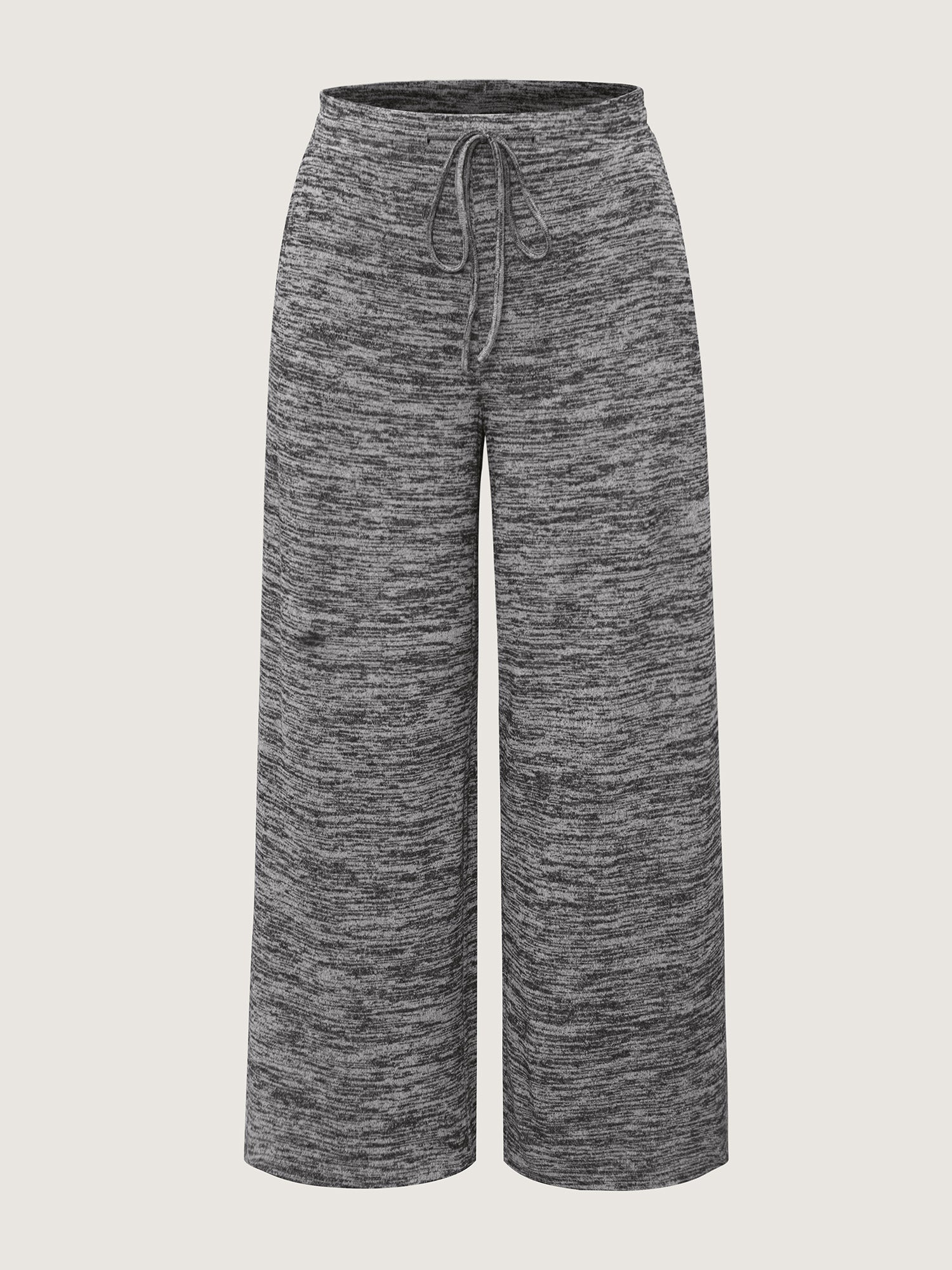 Heather Drawstring Loose Lounge Bottoms - Image 8