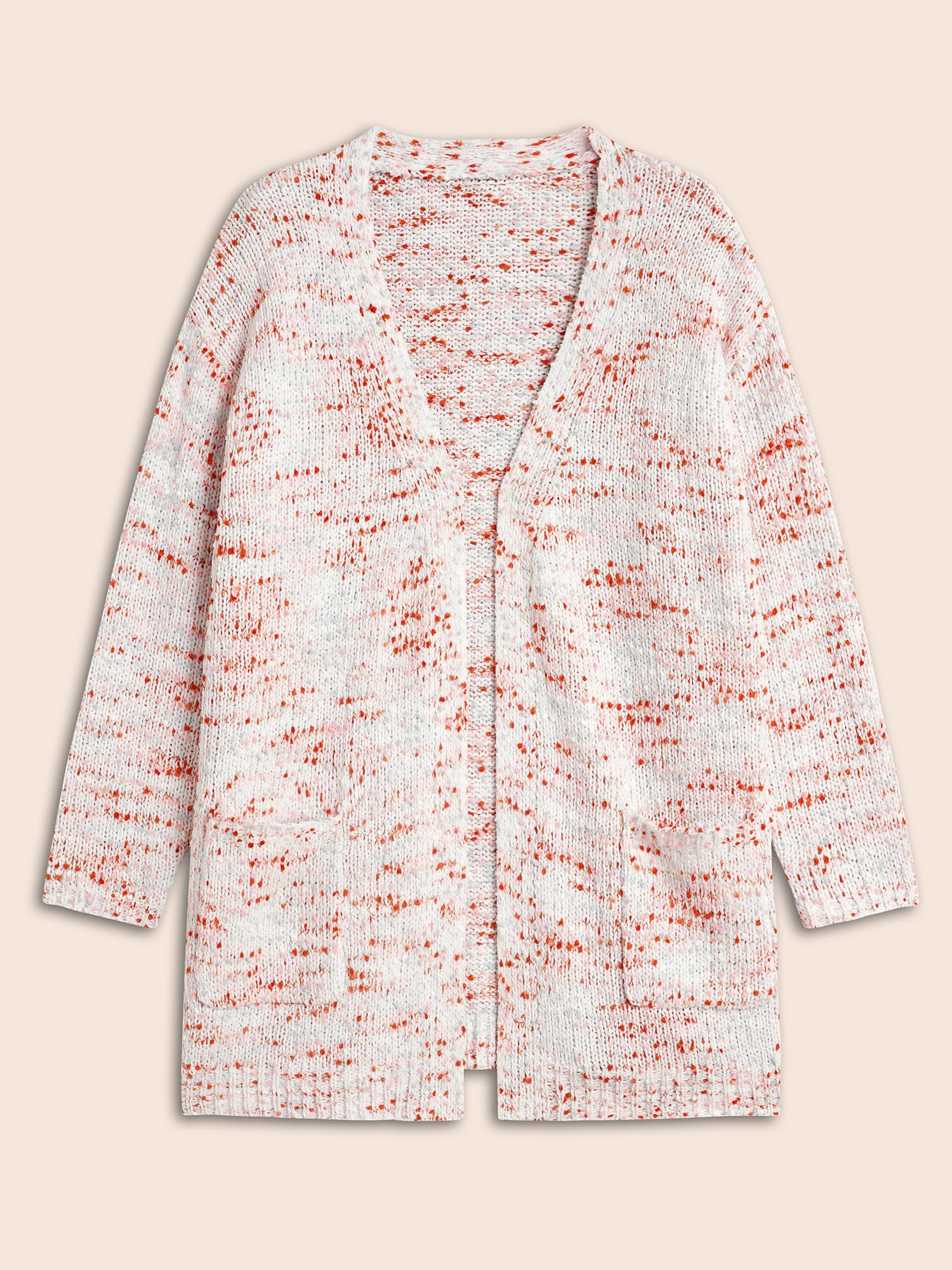 Heather Drop Shoulder Pocket Cardigan - Image 7