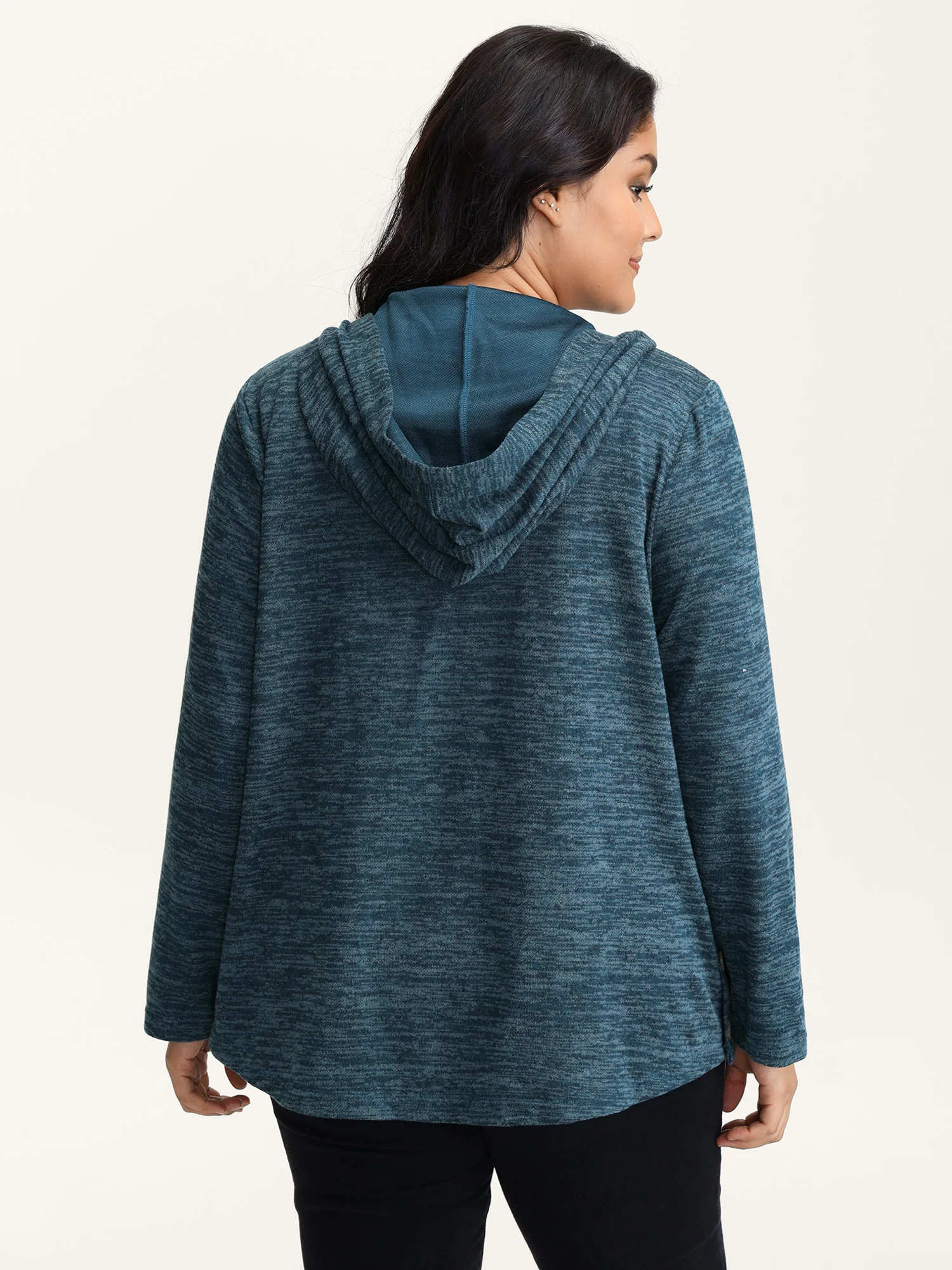 Heather Faux Cashmere Boho Stripe Coat - Image 4