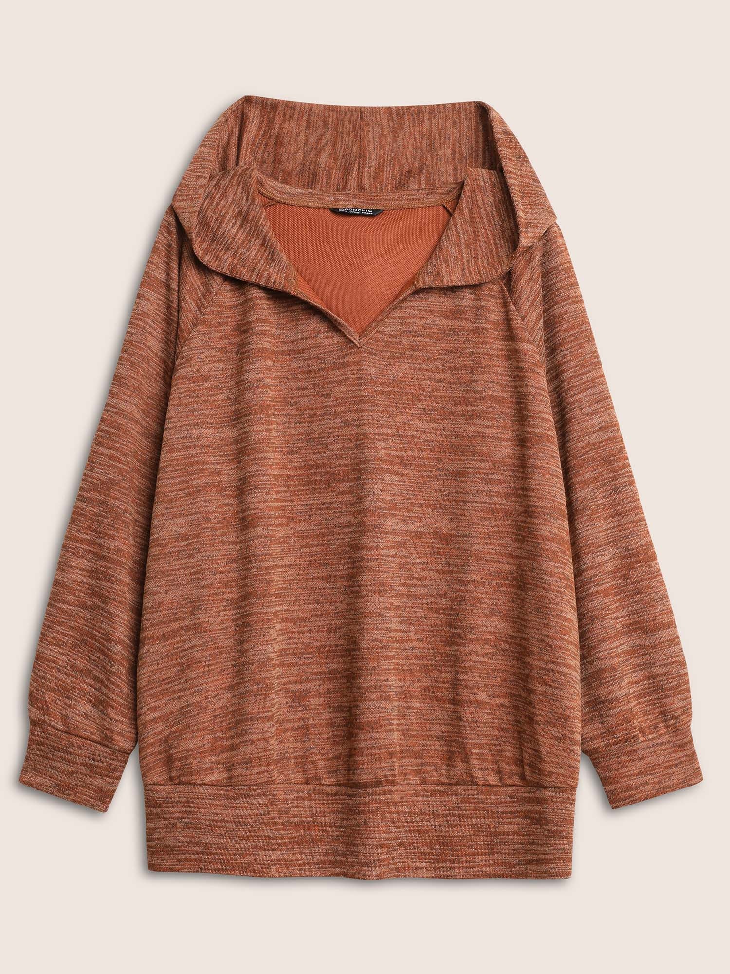 Heather Hooded Long Sleeve Sweatshirt - Image 7