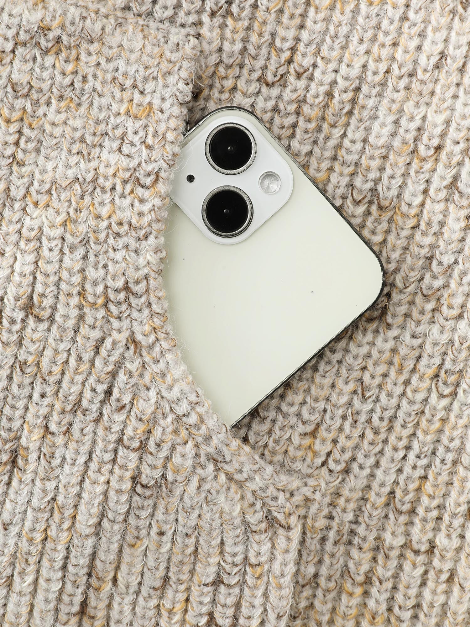 Heather Hooded Pocket Ribbed Hem Pullover - Image 5