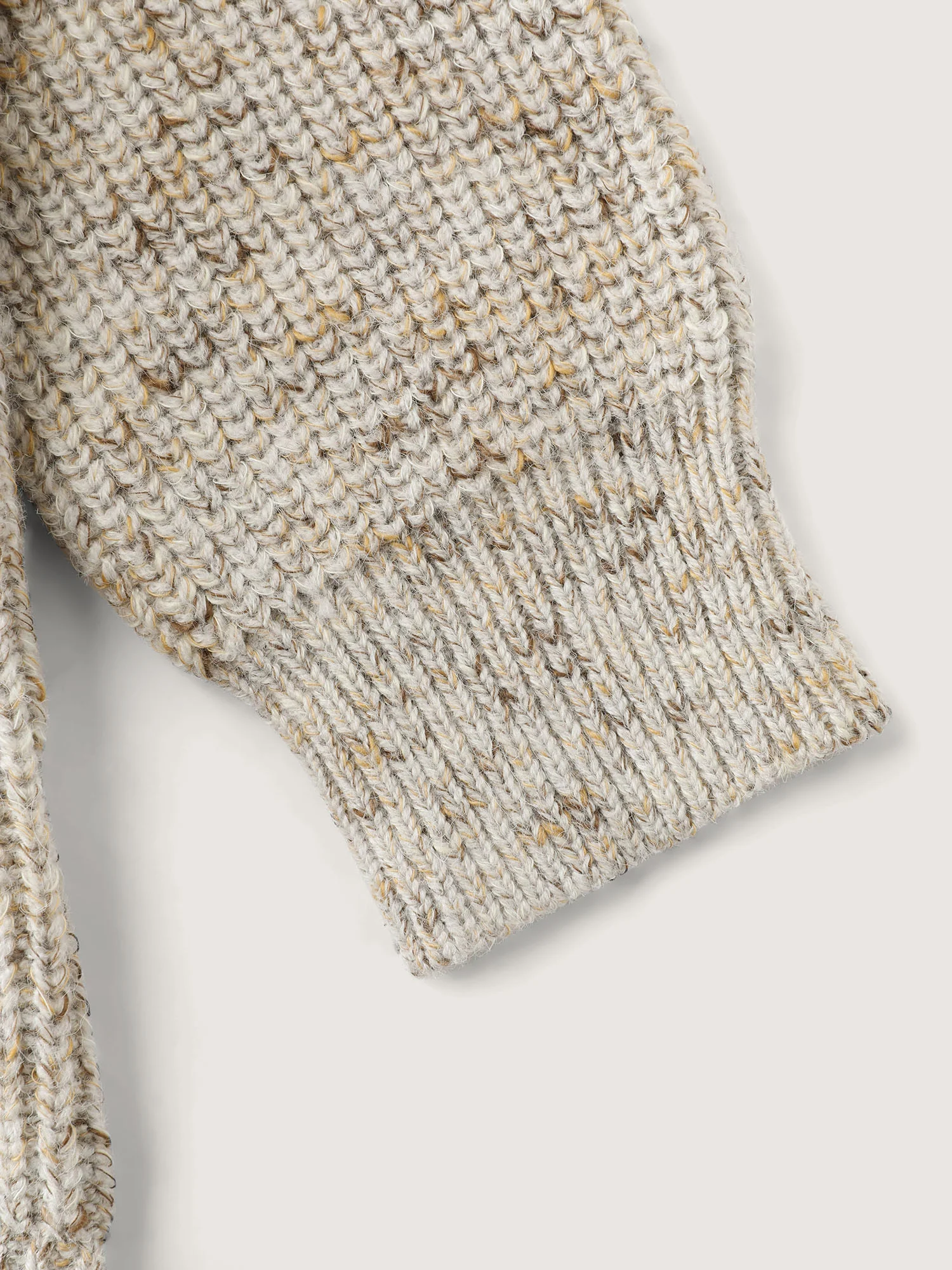 Heather Hooded Pocket Ribbed Hem Pullover - Image 6