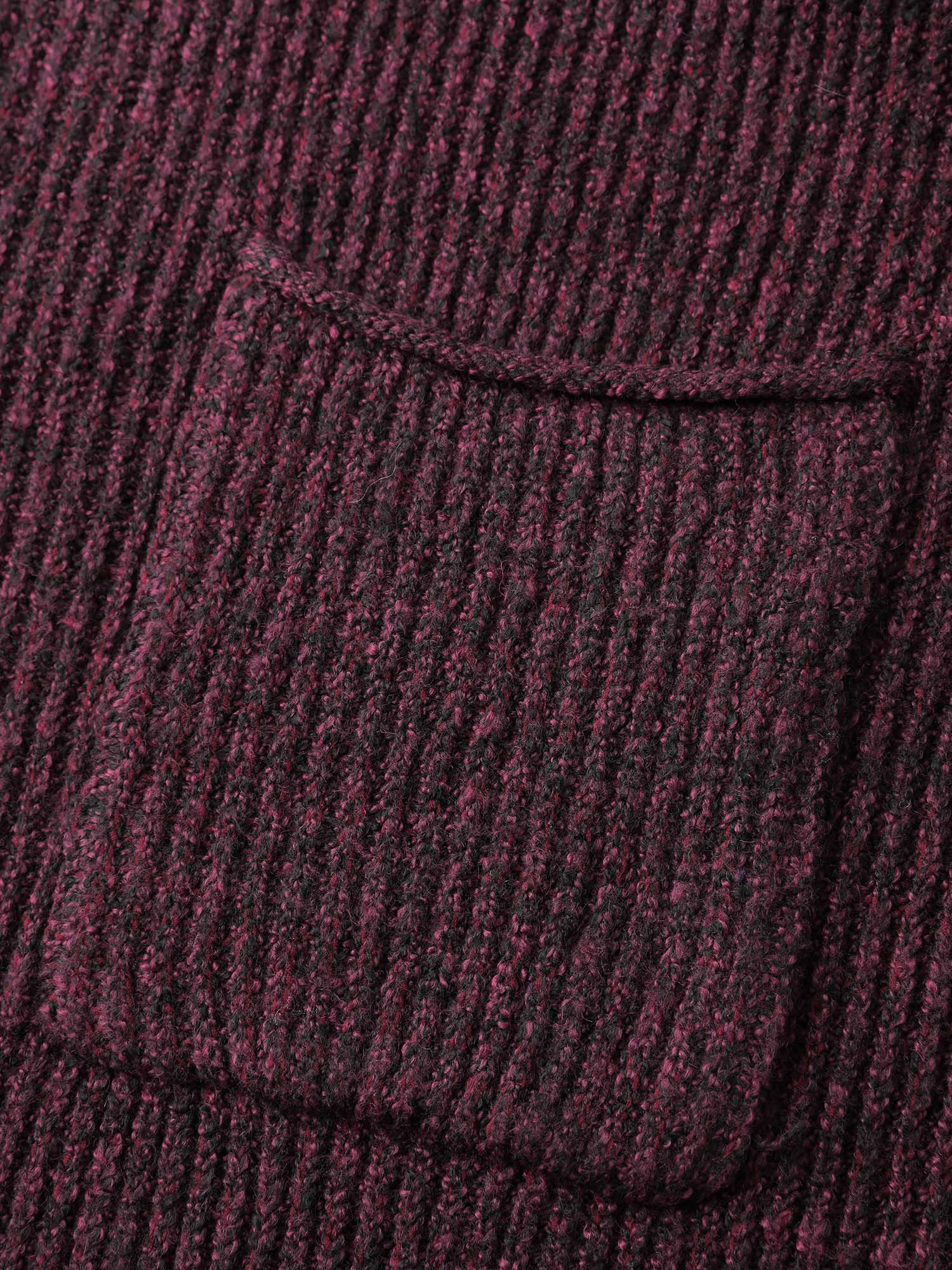Heather Hooded Pockets Knit Cardigan - Image 6