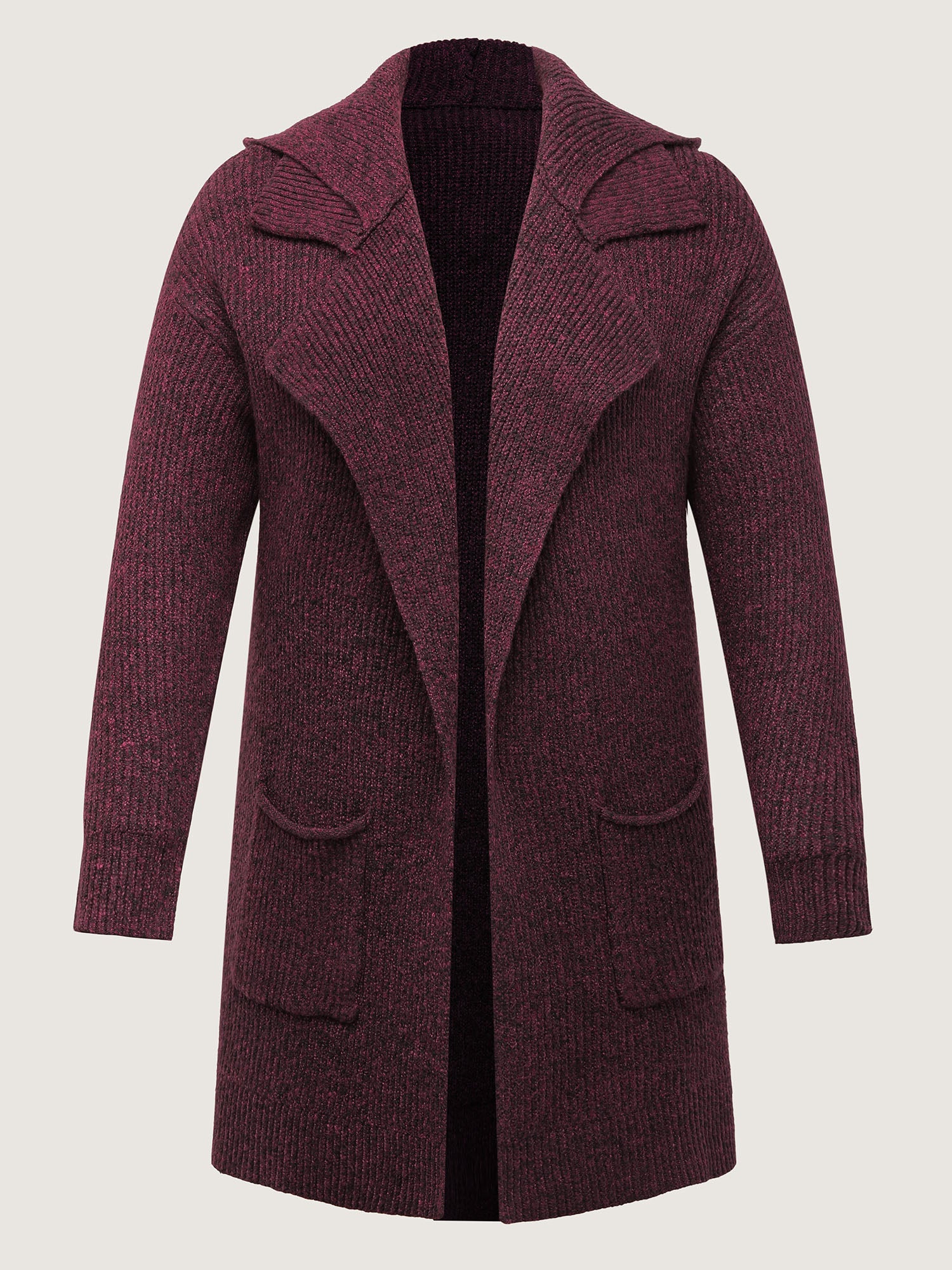 Heather Hooded Pockets Knit Cardigan - Image 8