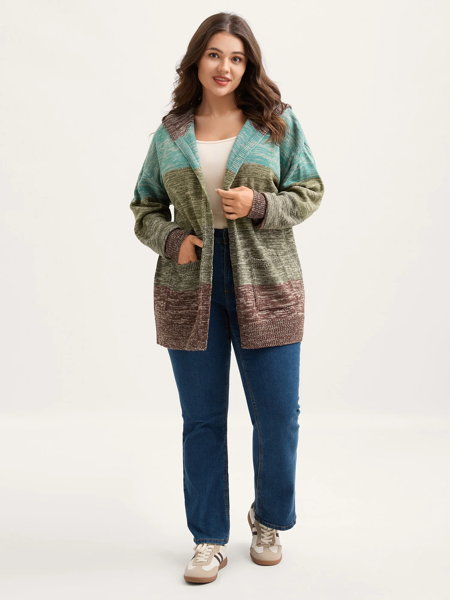 Heather Little Stretchy Hooded Cardigan - Image 3