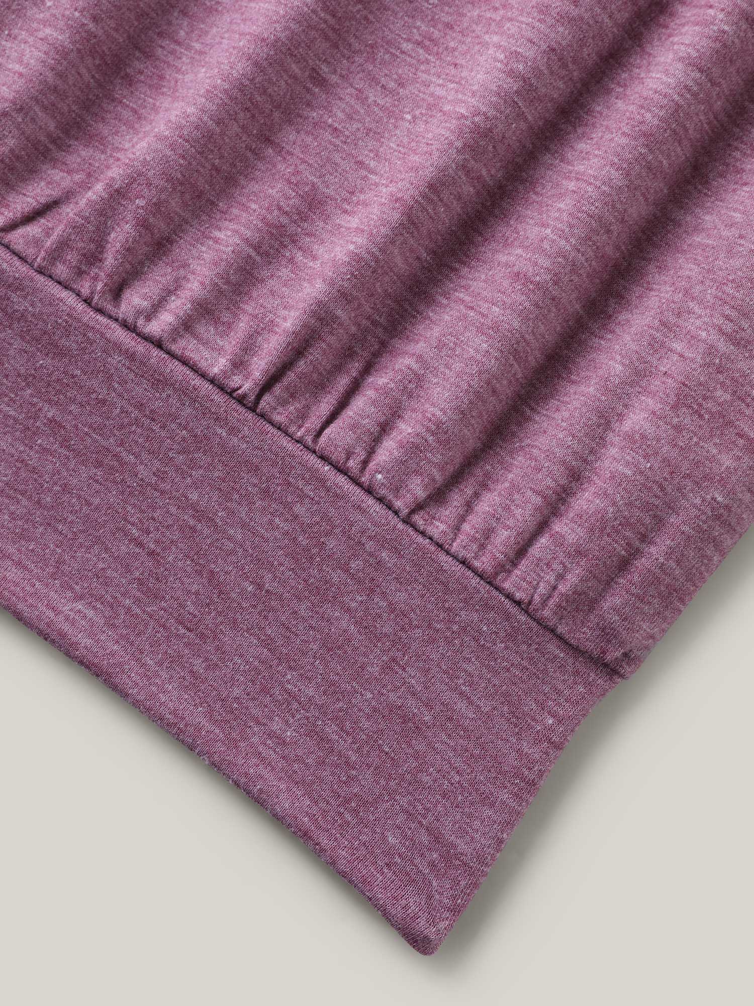 Heather Lotus Leaf Sleeve Jersey Top - Image 6