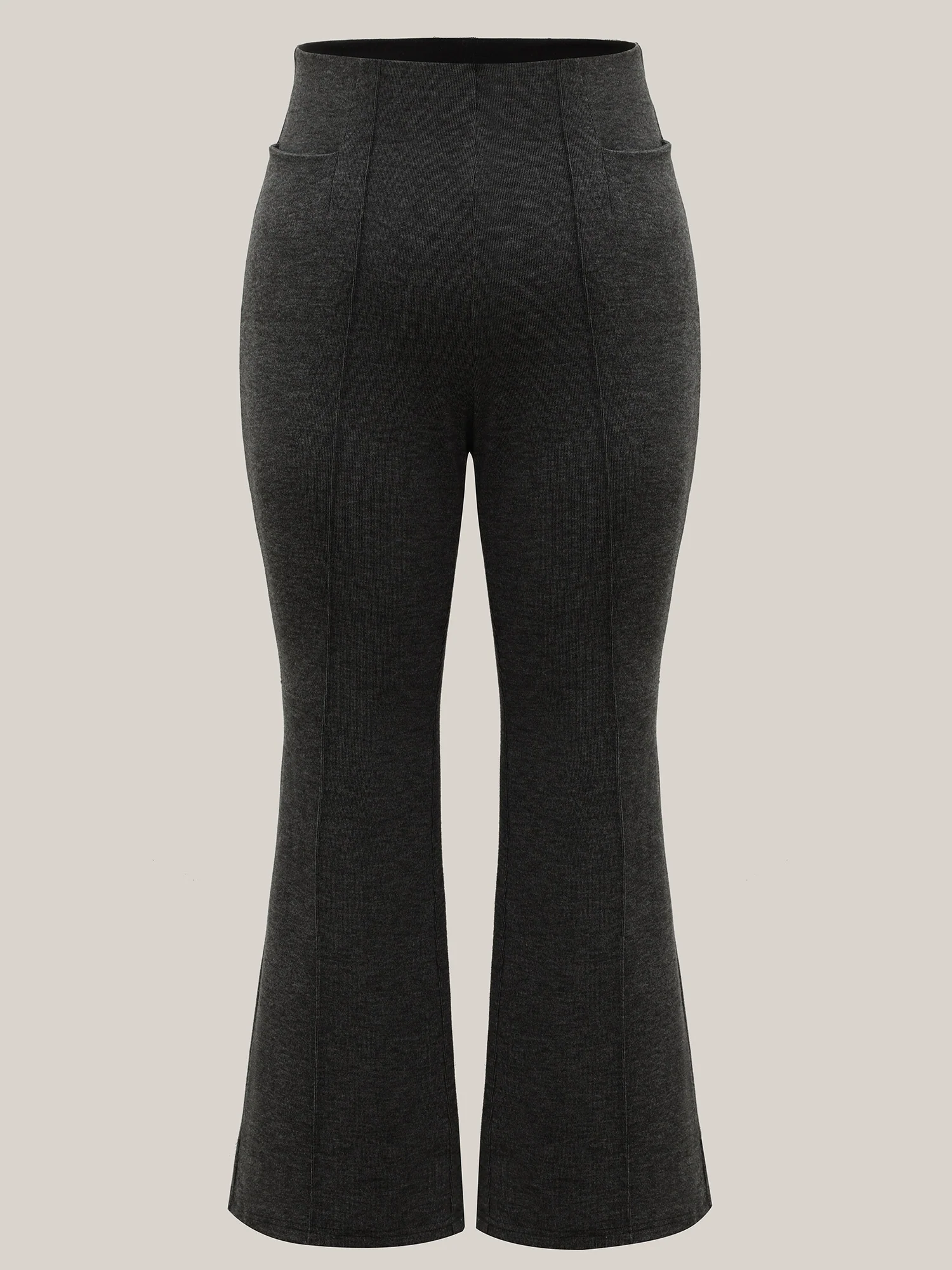 Heather Midi-Rise Bootcut Pants - Image 8