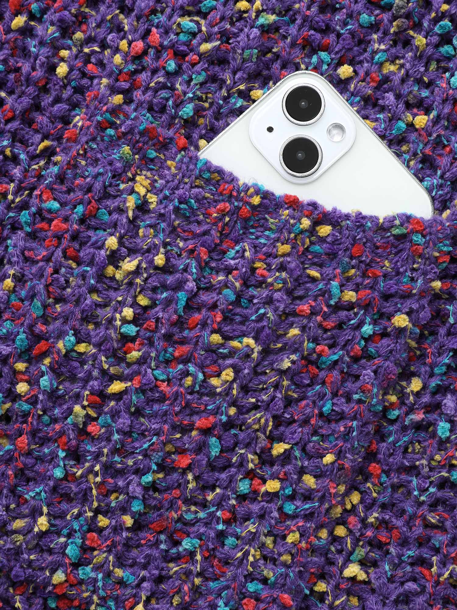 Heather Patched Pocket Drop Shoulder Cardigan - Image 5