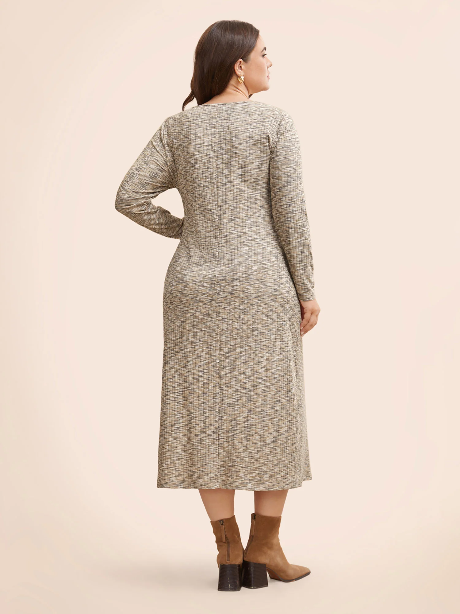 Heather Pit Strip Cut Out Dress - Image 4