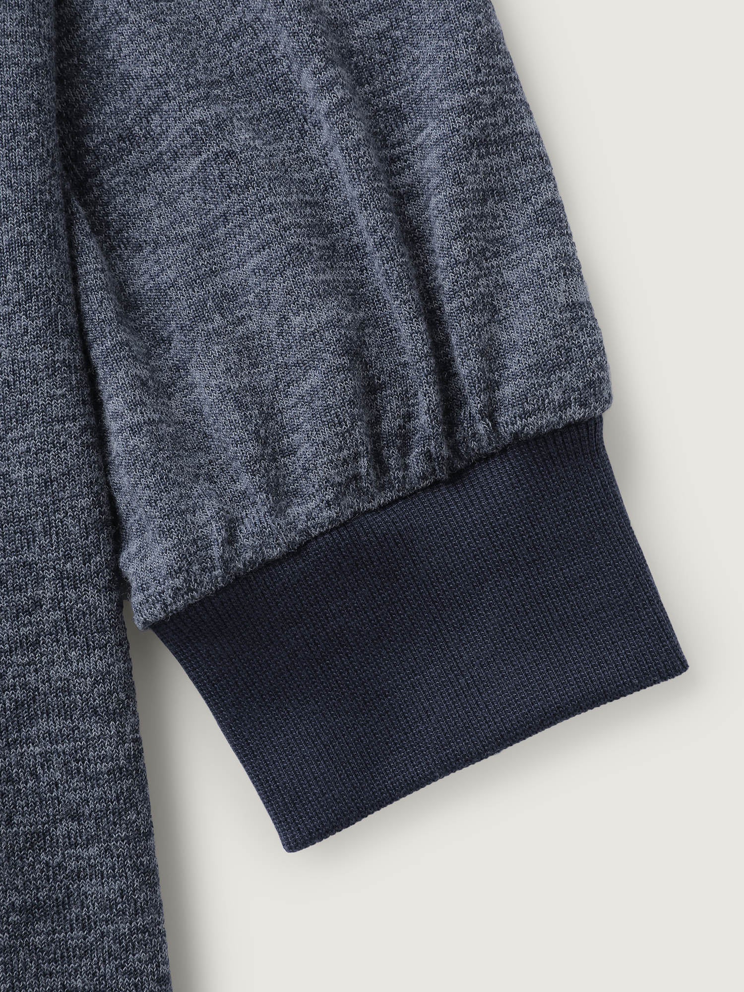 Heather Placket Pockets Ribbed Cuffs Jumpsuit - Image 7