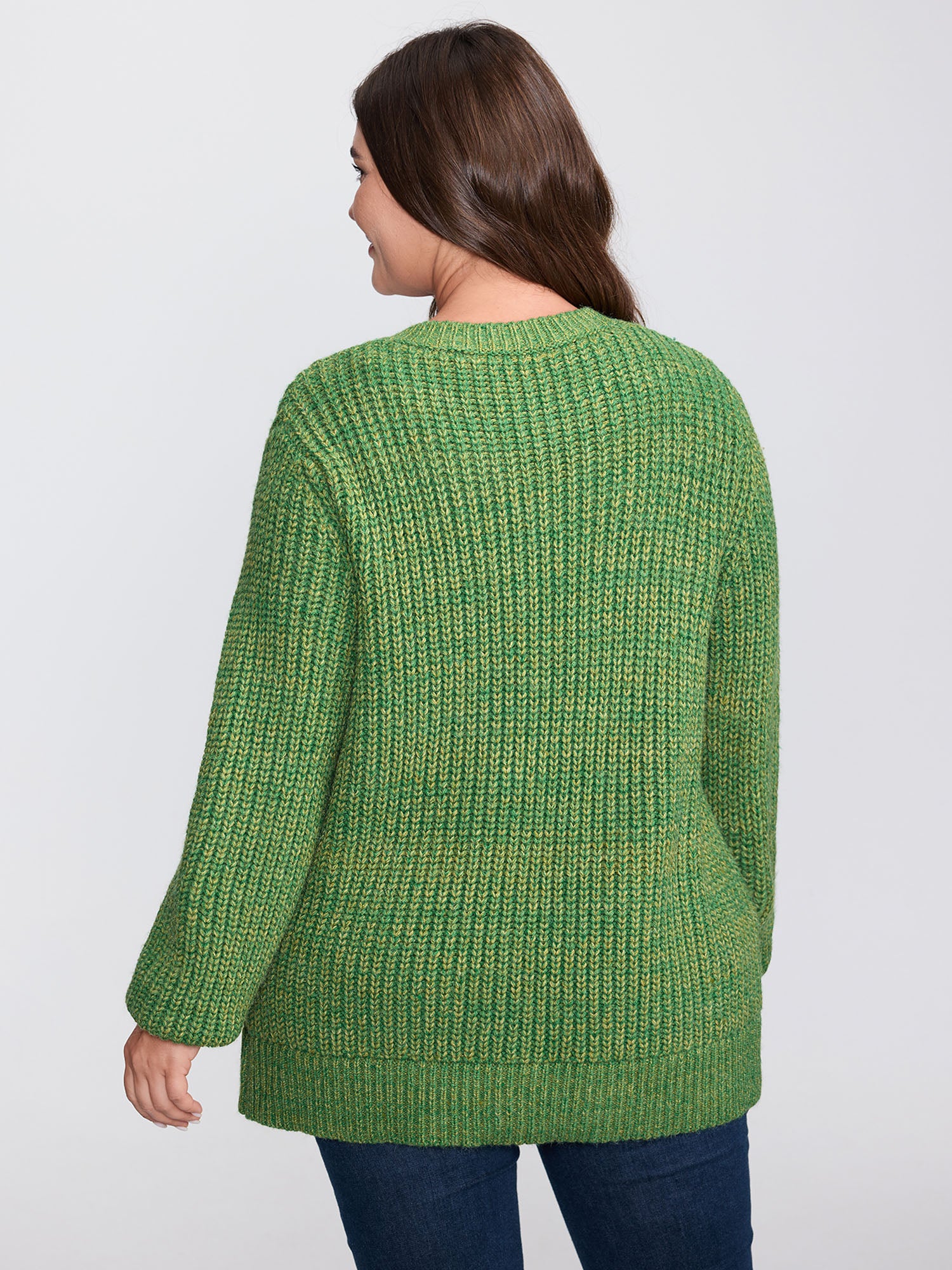 Heather Pockets Button Knit Cardigan - Image 5