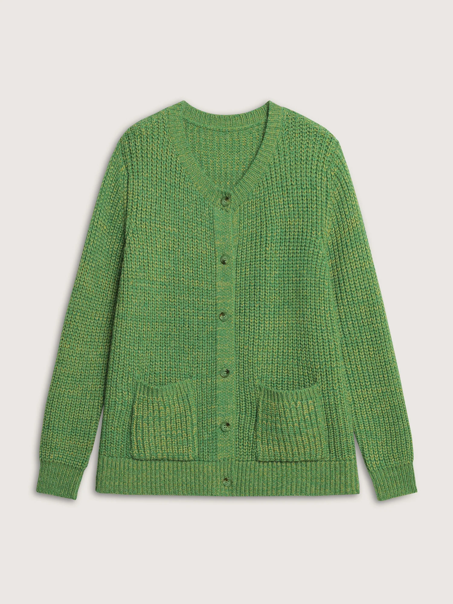 Heather Pockets Button Knit Cardigan - Image 9