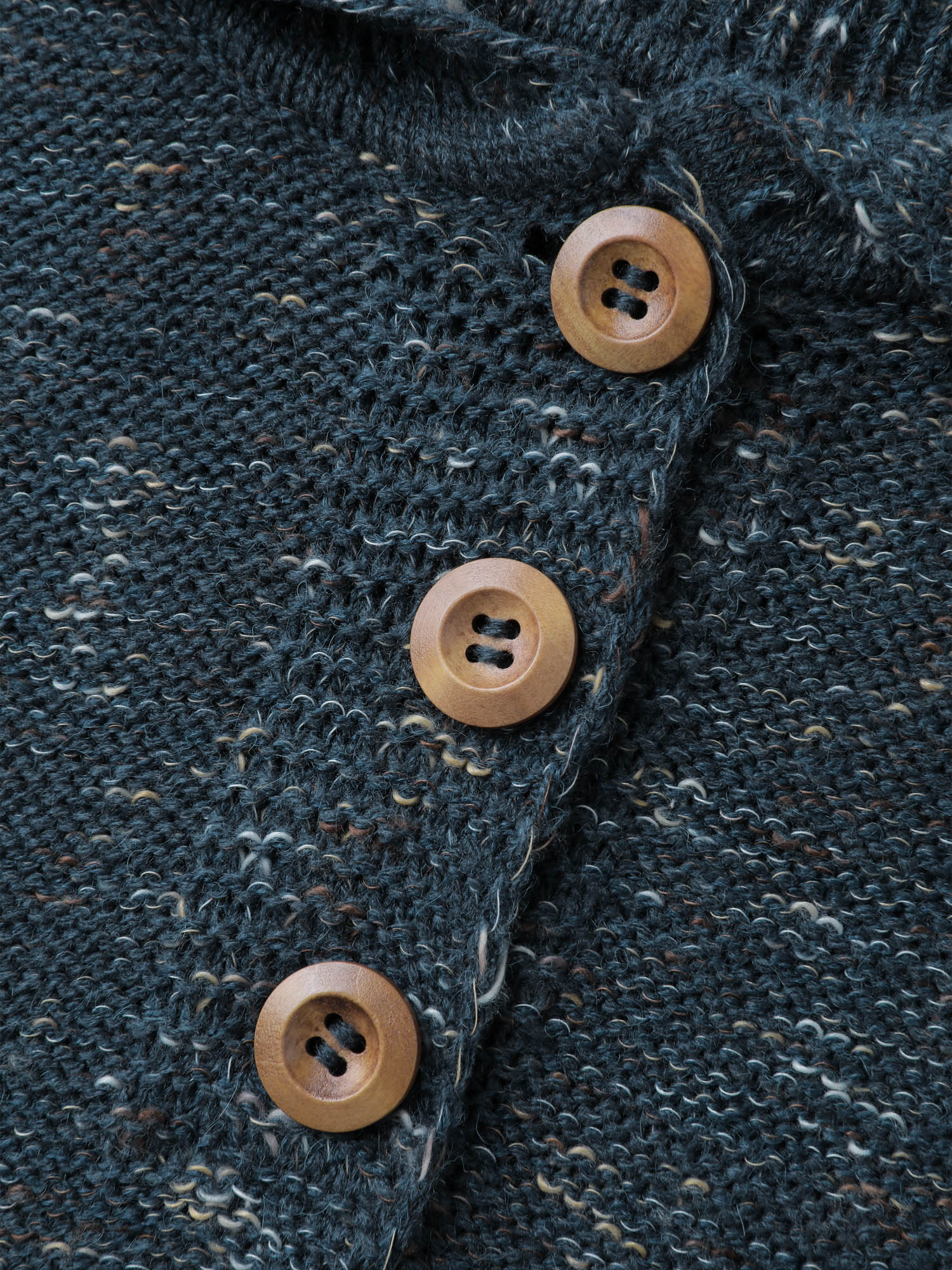 Heather Polo Collar Button Pullover - Image 5