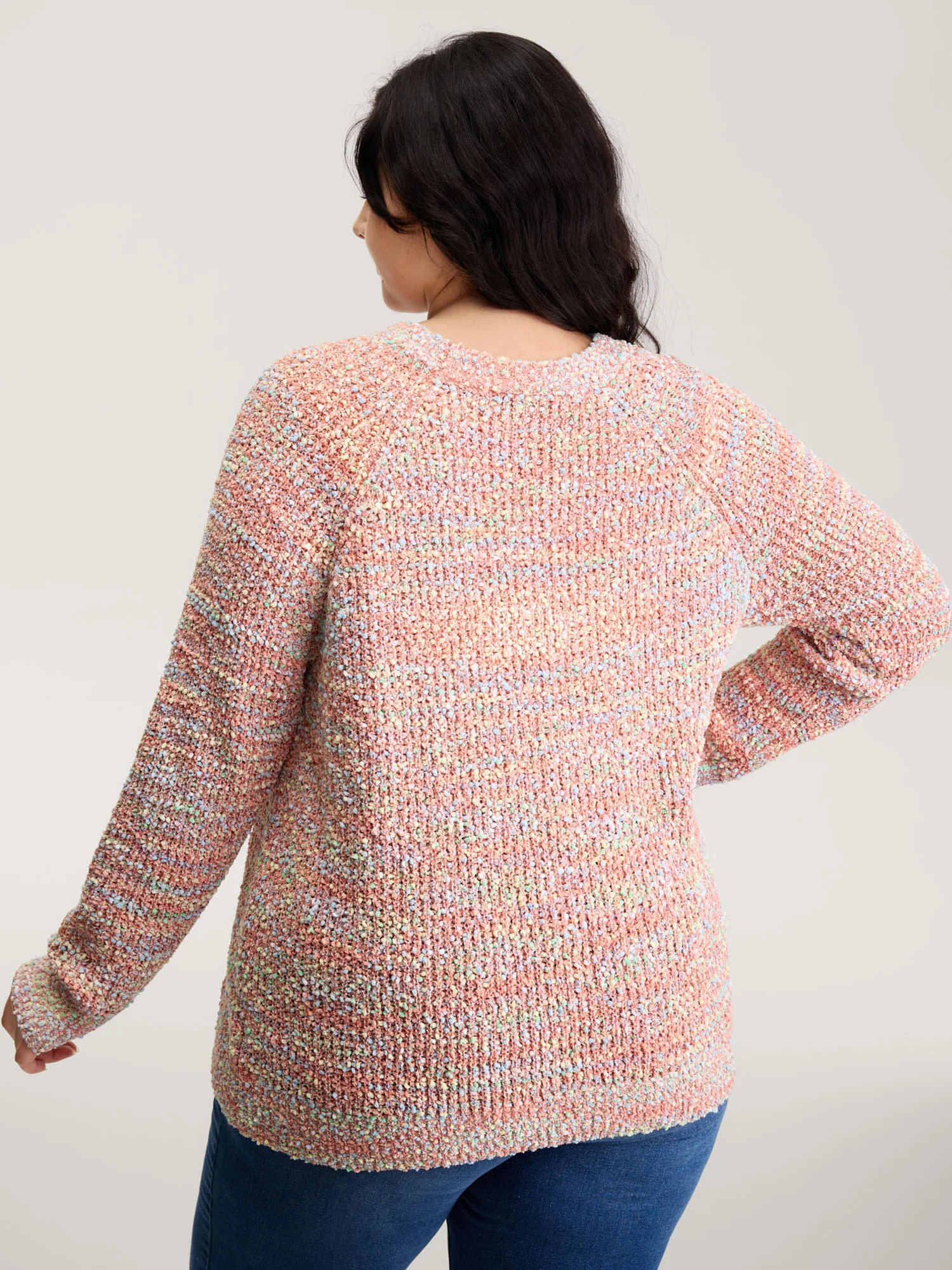 Heather Raglan Sleeve Contrast Pullover - Image 4