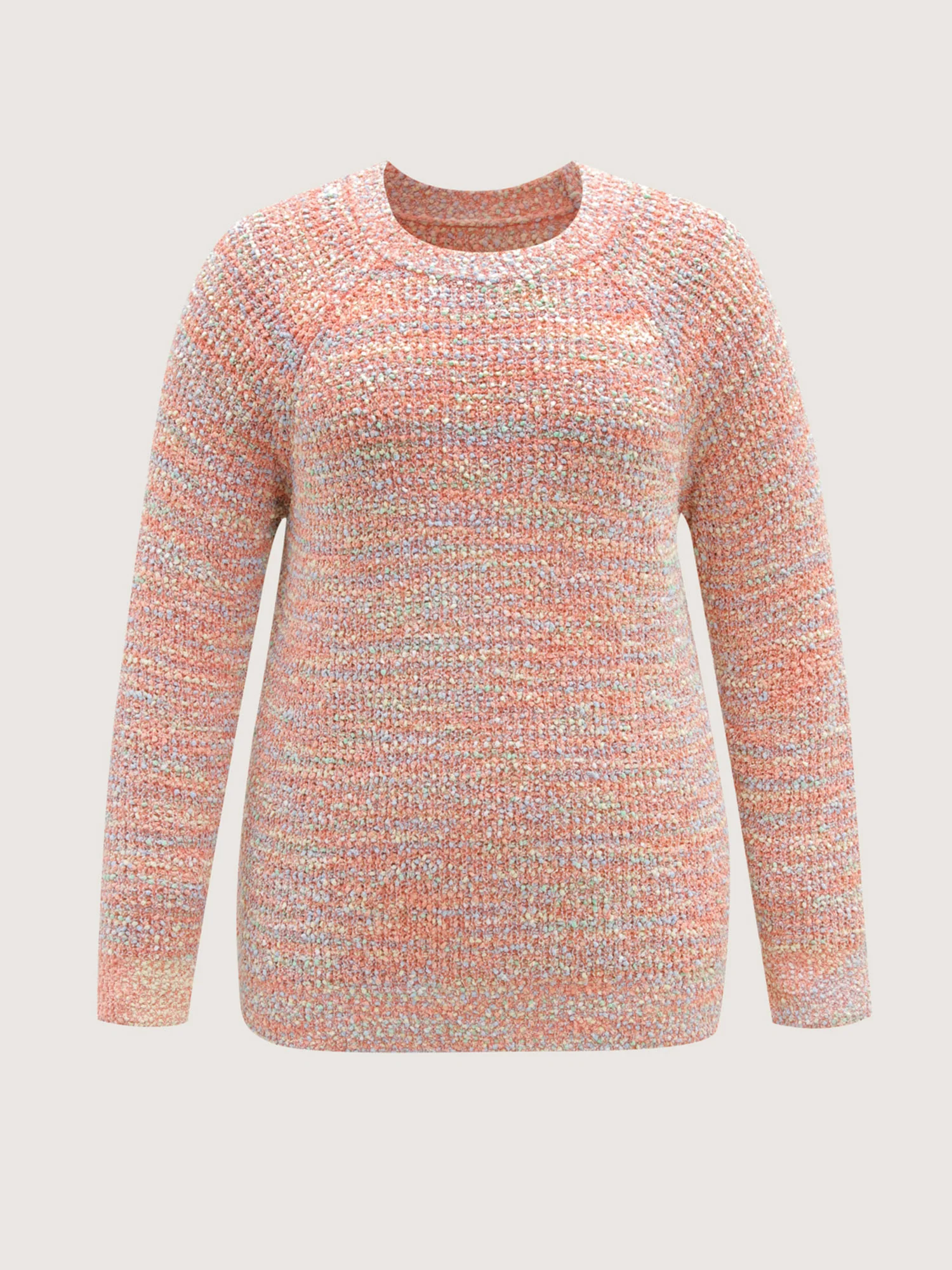 Heather Raglan Sleeve Contrast Pullover - Image 6