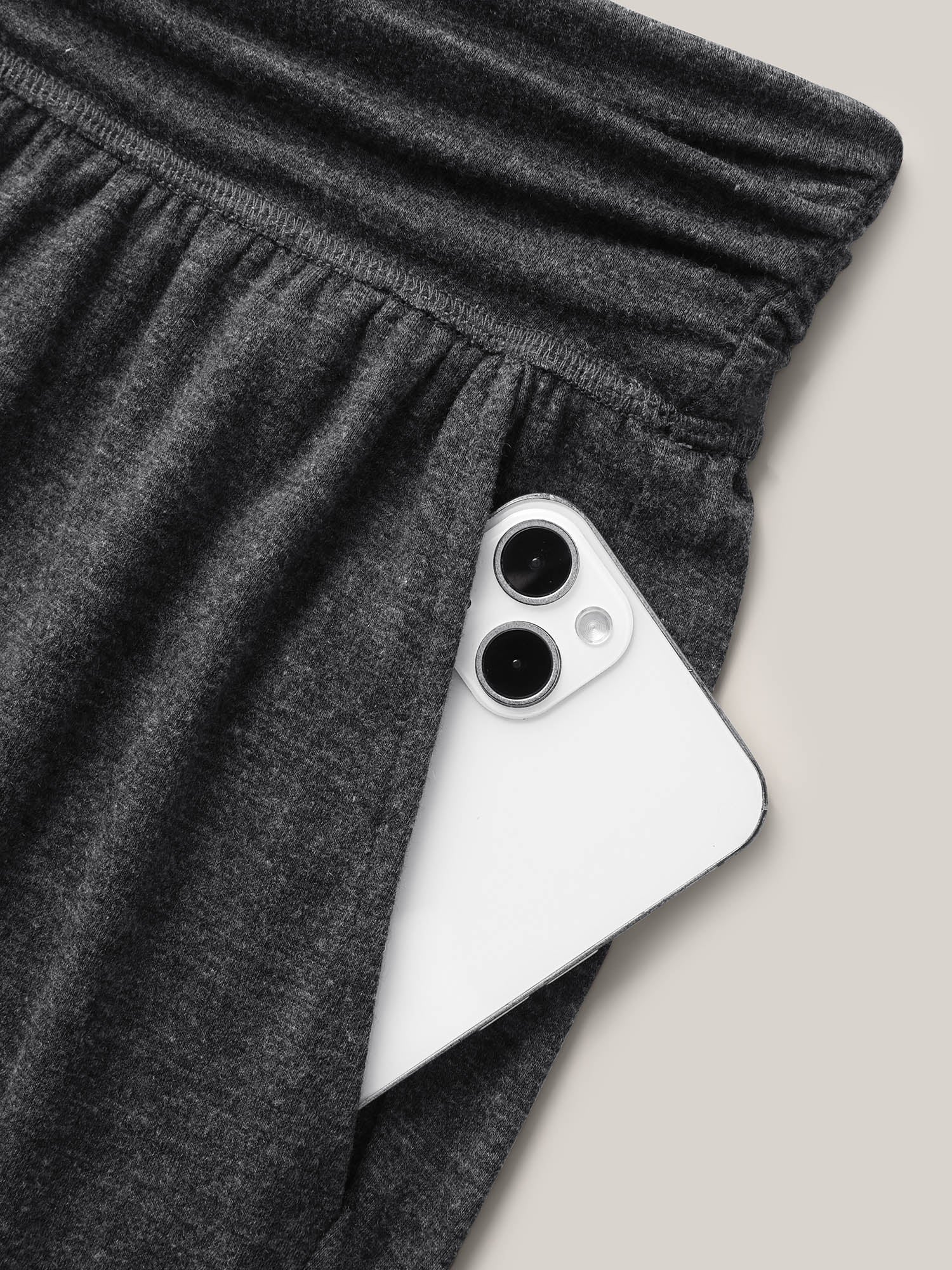 Heather Stretchy Hem Active Jogger Pants - Image 4