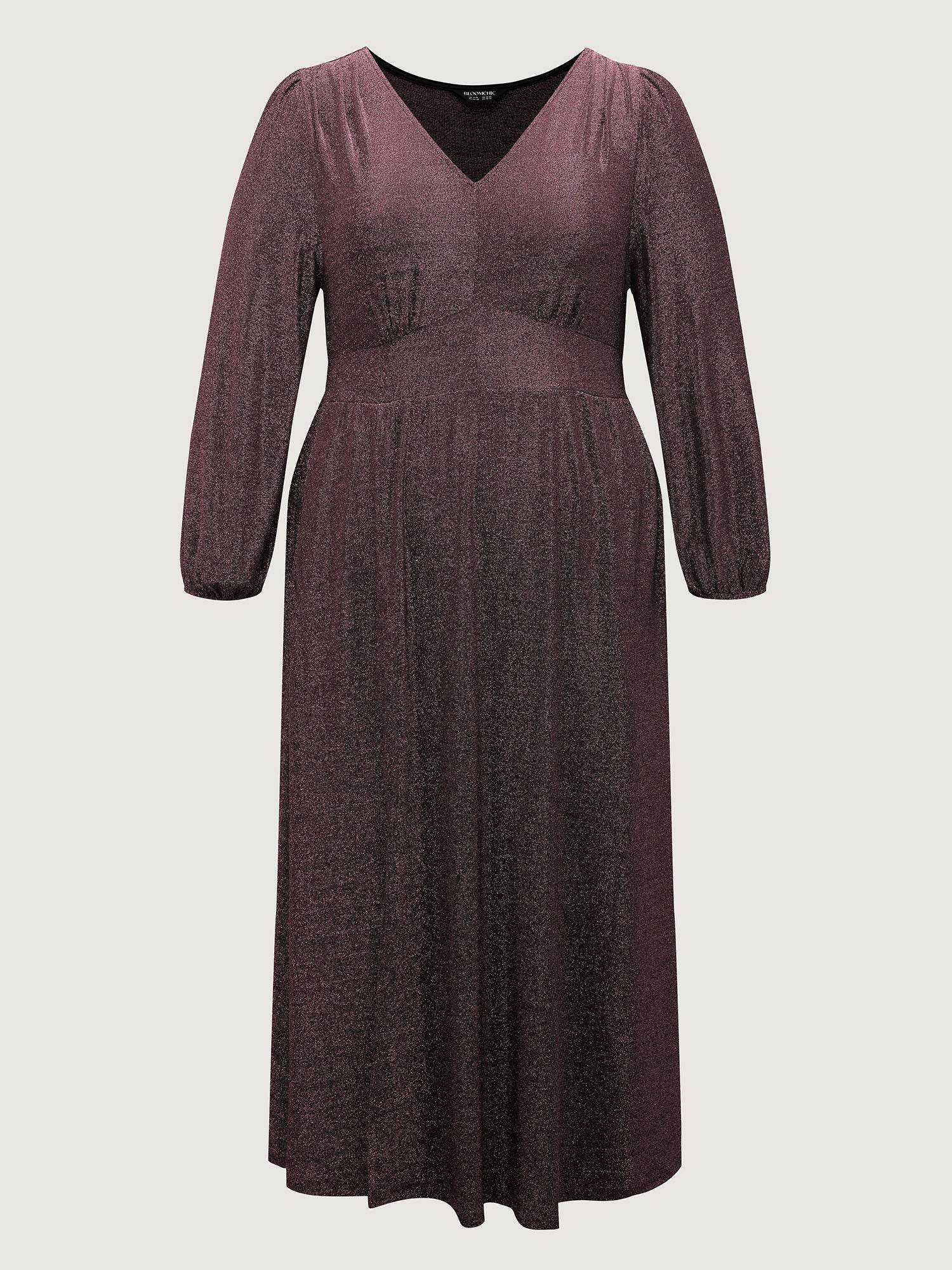 Heather Stretchy Split Hem Pockets Maxi Dress - Image 7